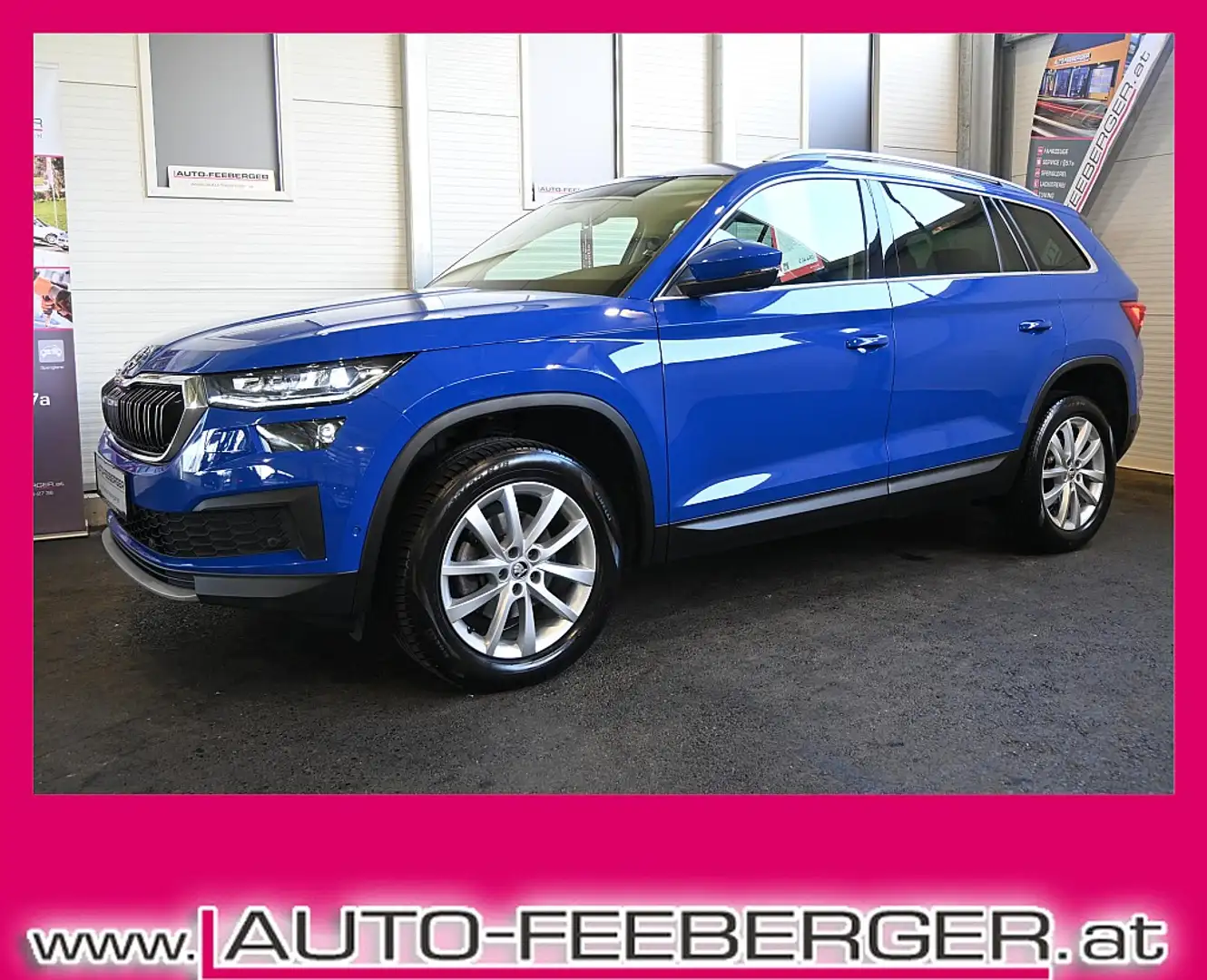 Skoda Kodiaq 2,0 TDI SCR 4x4 Style Limited DSG Bleu - 1