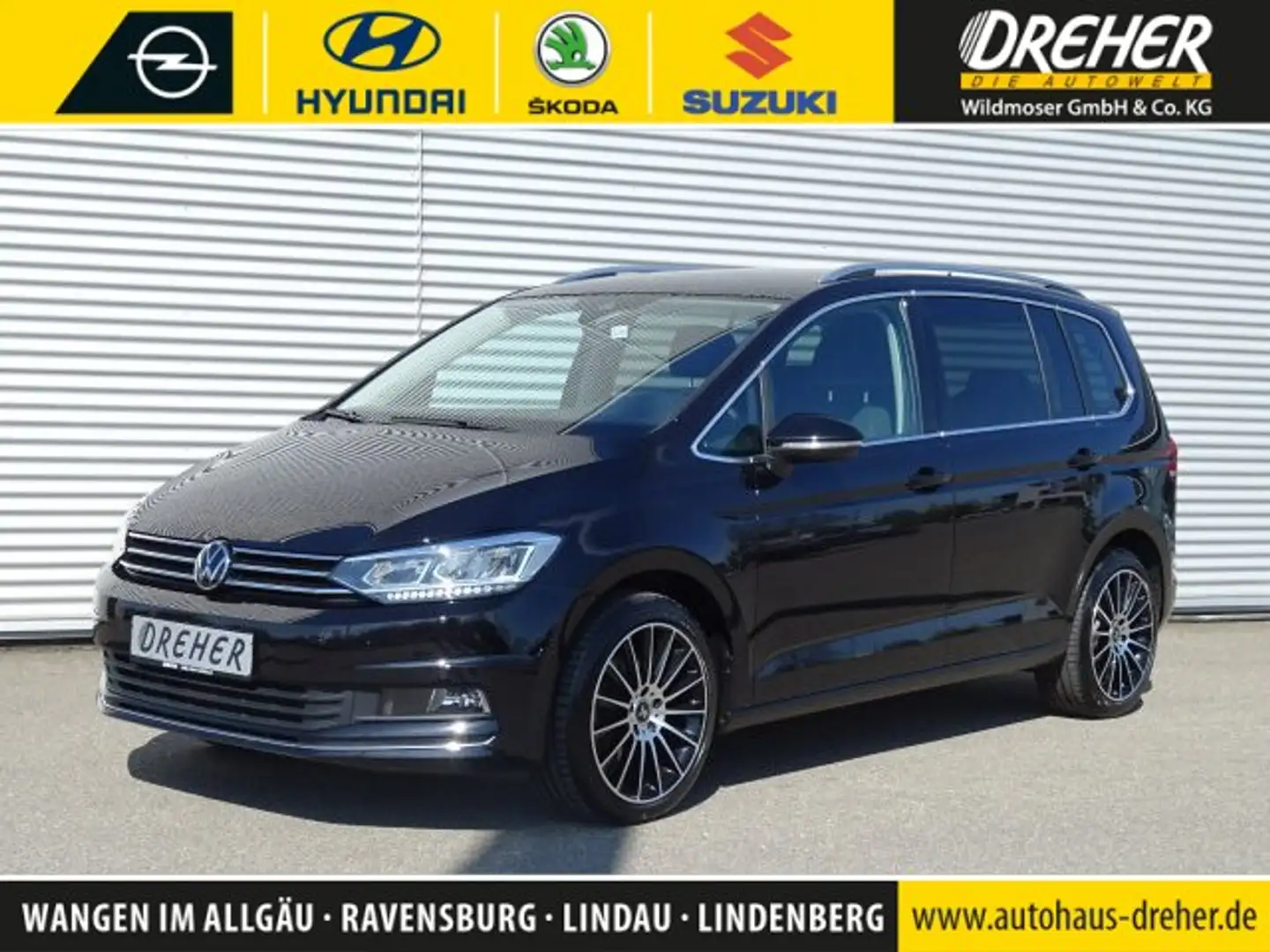 Volkswagen Touran Touran 1.5 TSI Highline 7-Sitzer/ Nav/Autom/AHK Schwarz - 1