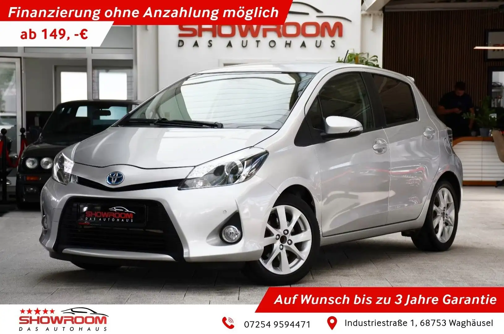 Toyota Yaris Hybrid Club Lounge Navi Shz 49tkm Silber - 1