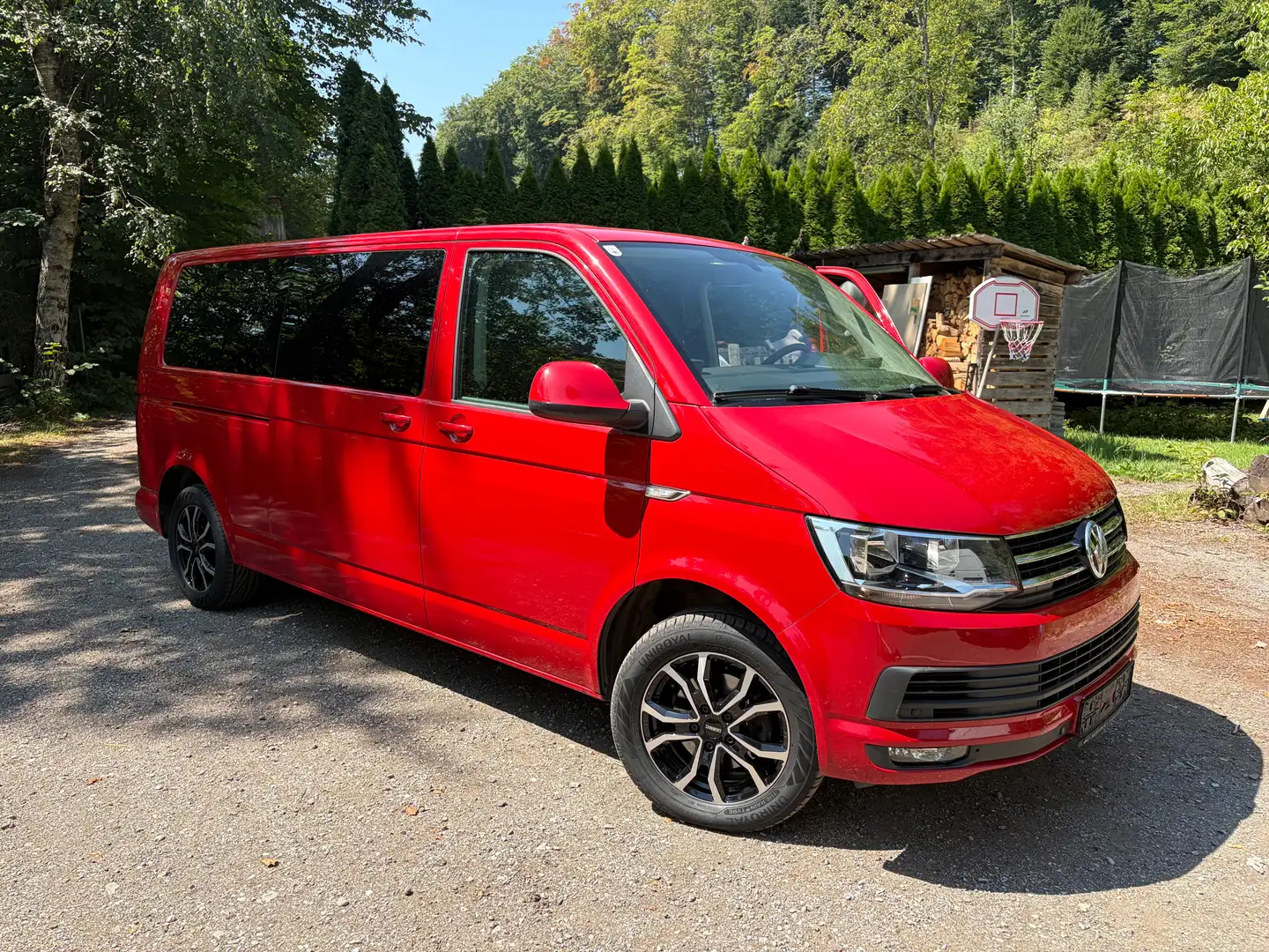 Volkswagen T6 Caravelle Comfortline 2,0 TDI LR Rot - 2