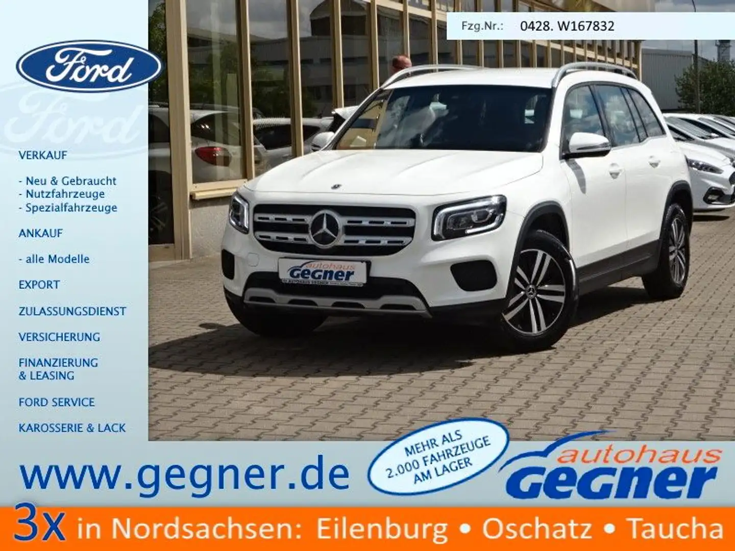 Mercedes-Benz GLB 200 150PS Autm. 4Matic Style LED Navi Weiß - 1