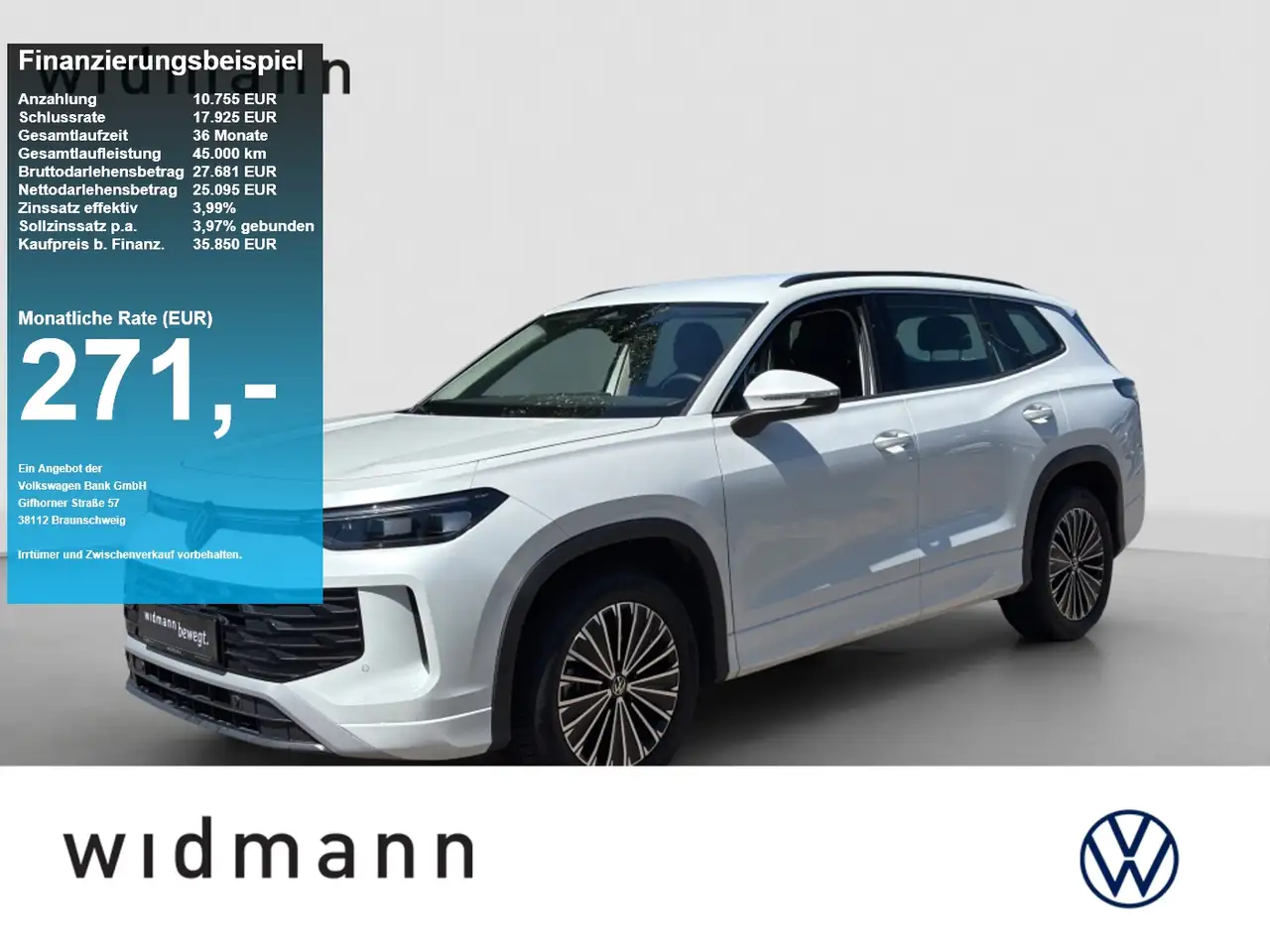 Volkswagen Tayron Life 1.5 eTSI 150 PS DSG AHK KAMERA 7-Sitze