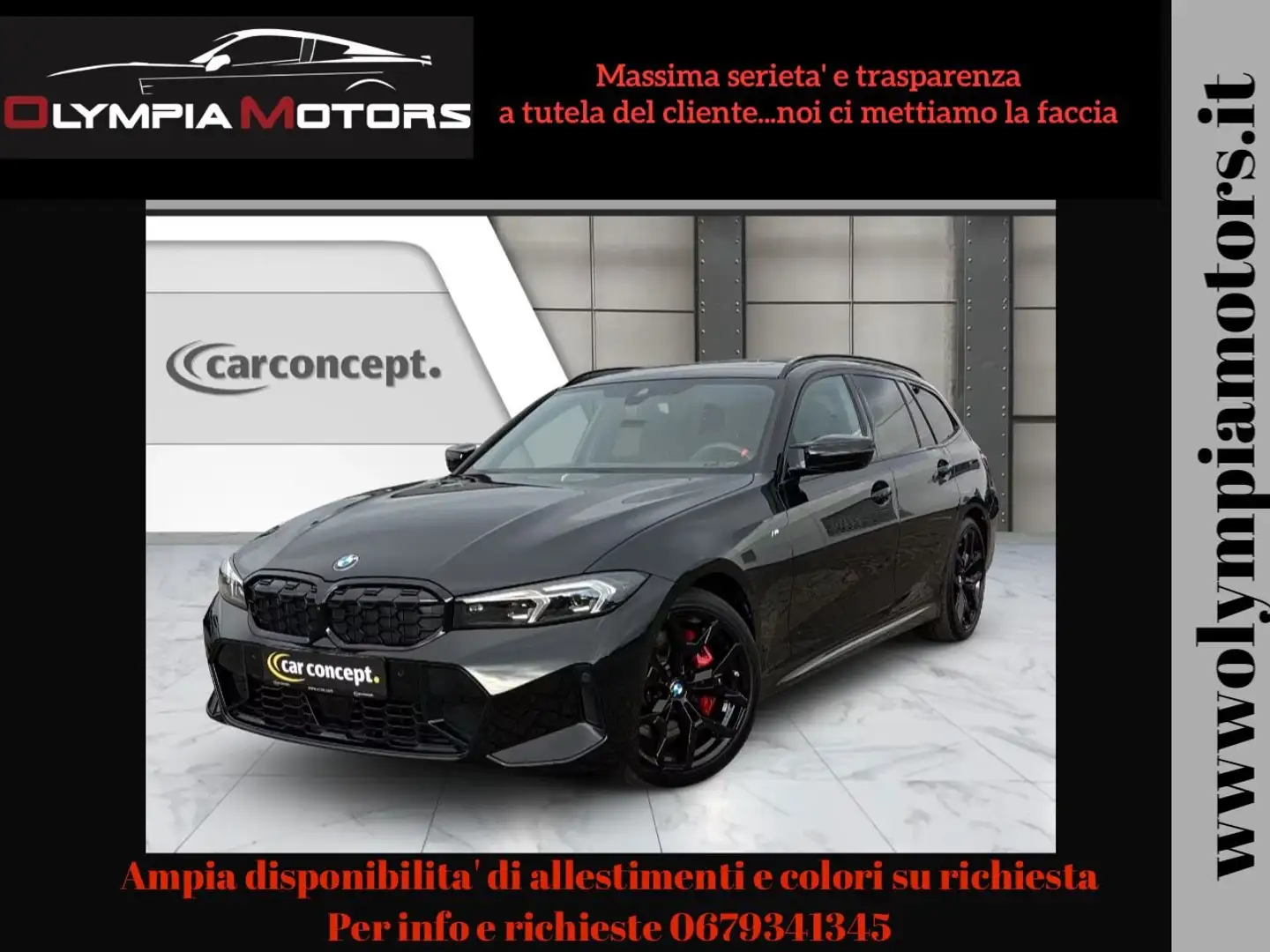 BMW 340 M 340D TOURING LASER KAMERA SEDILI A GUSCIO TETTO Noir - 1