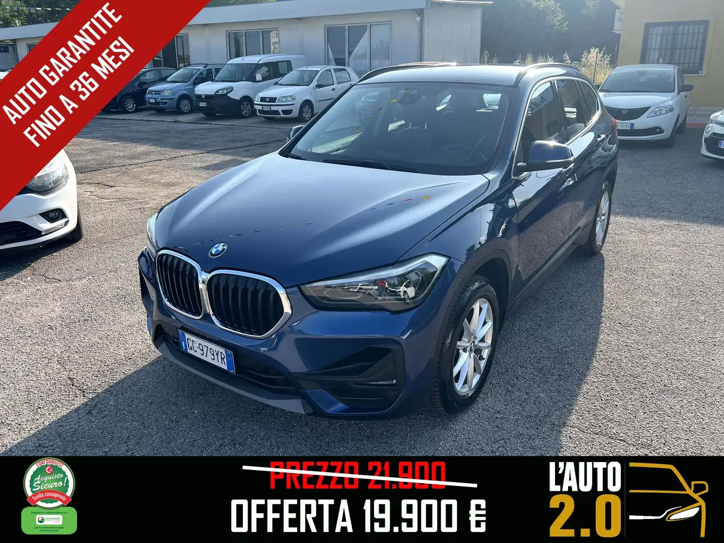 BMW X1 X1 sdrive18d Blauw - 1