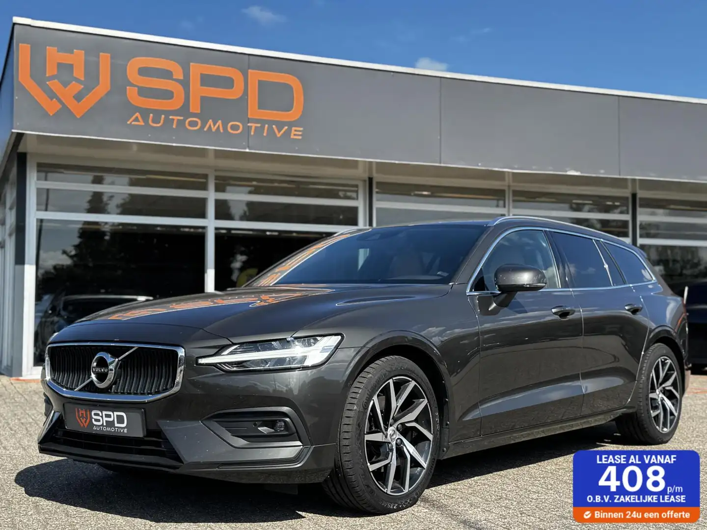 Volvo V60 2.0 T4 Momentum Pro|LED|Elec trek|Leder|191PK Gris - 1