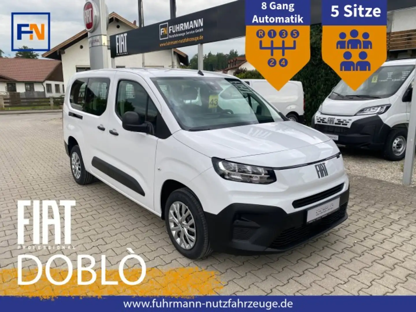 Fiat Doblo KOMBI L2 130 AT8 1.5 Blanco - 1