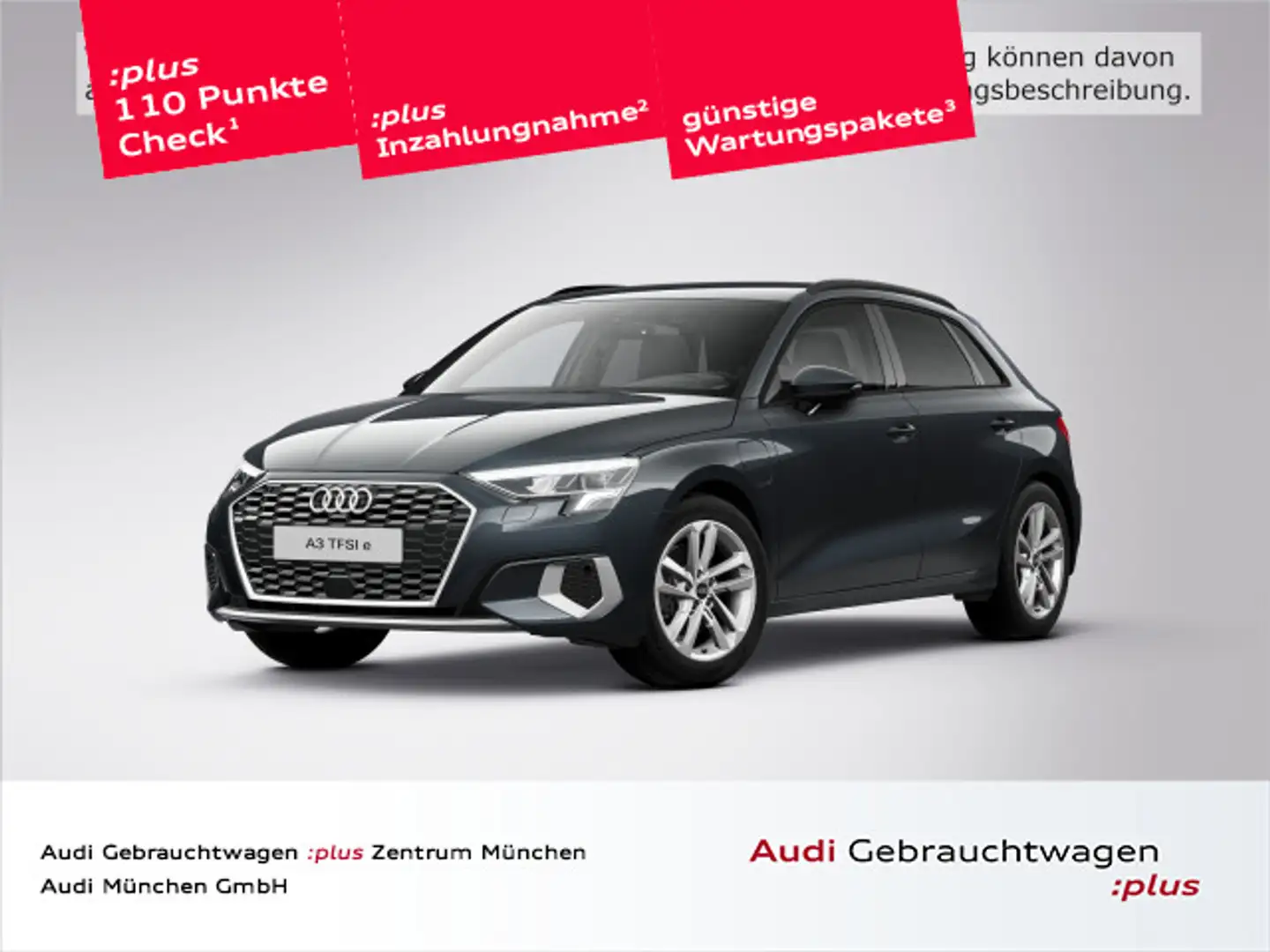 Audi A3 TFSI e S tronic advanced Virtual+/A Grau - 1