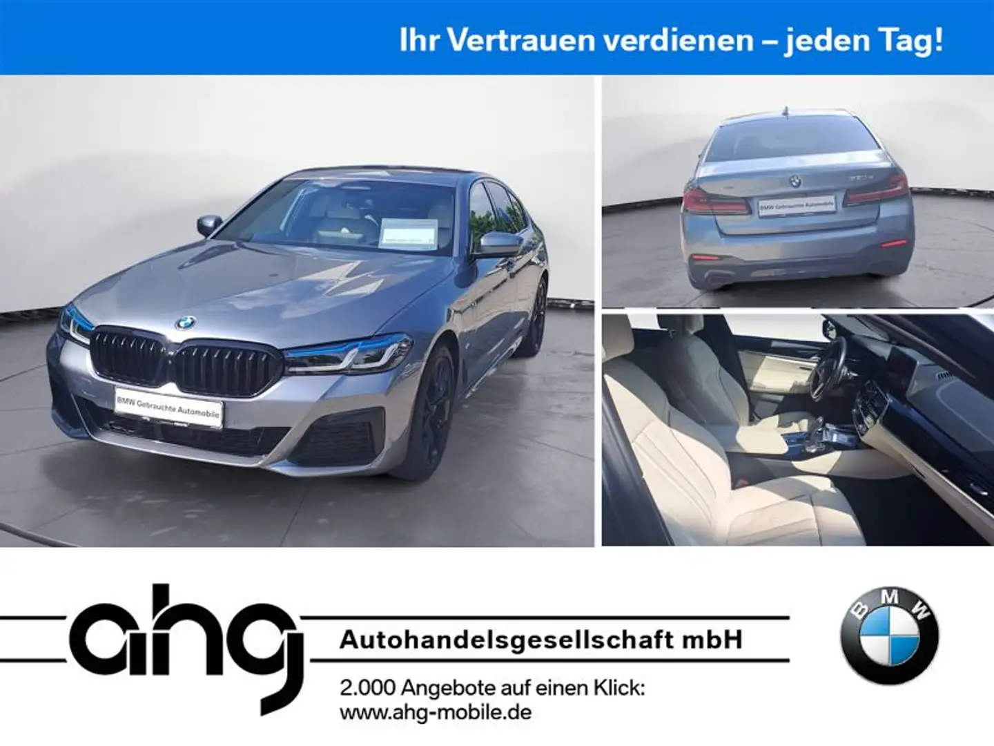 BMW 530 e xDrive Limousine M Sport AHK Driving Assist Blu/Azzurro - 1