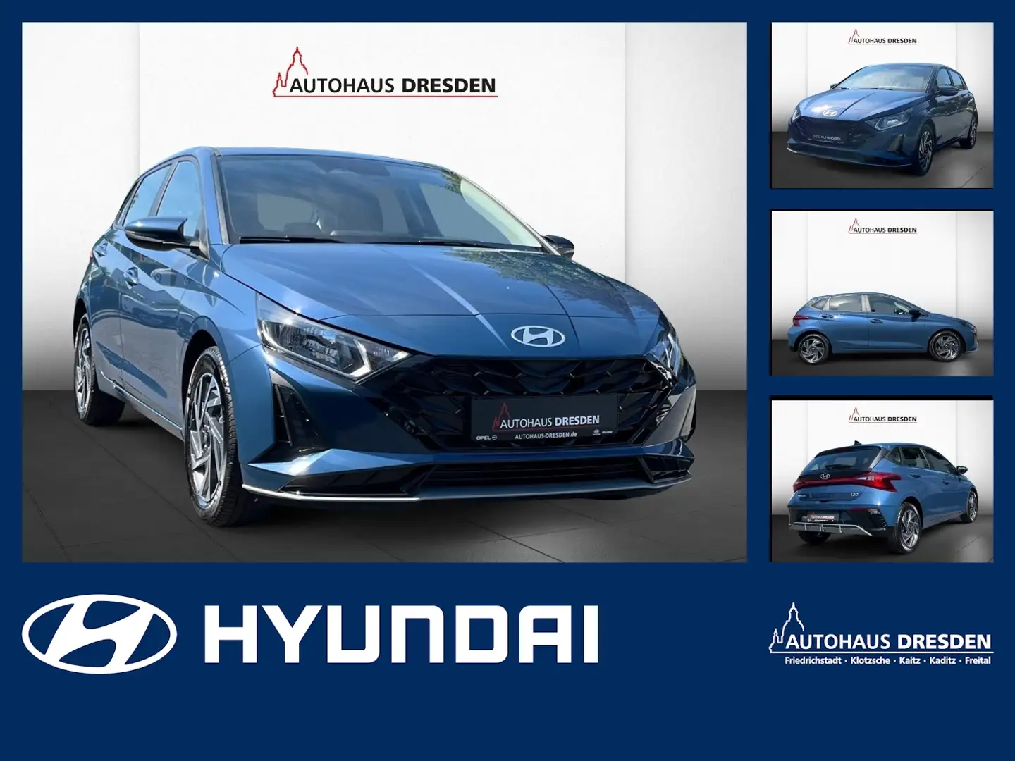 Hyundai i20 1.0 T-GDI Trend *BOSE*NAVI*SHZ*KAM*DAB* Blau - 1