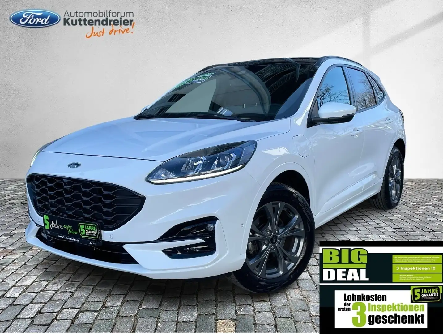 Ford Kuga PHEV ST-Line Navi Kamera Glasdach ACC Weiß - 1