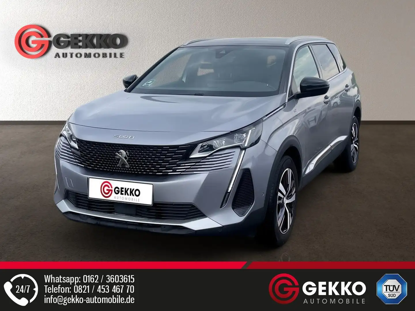Peugeot 5008 GT  +7-Sitzer+Heckkl. elek.+LED+SZH+NAVI+APP Grau - 1