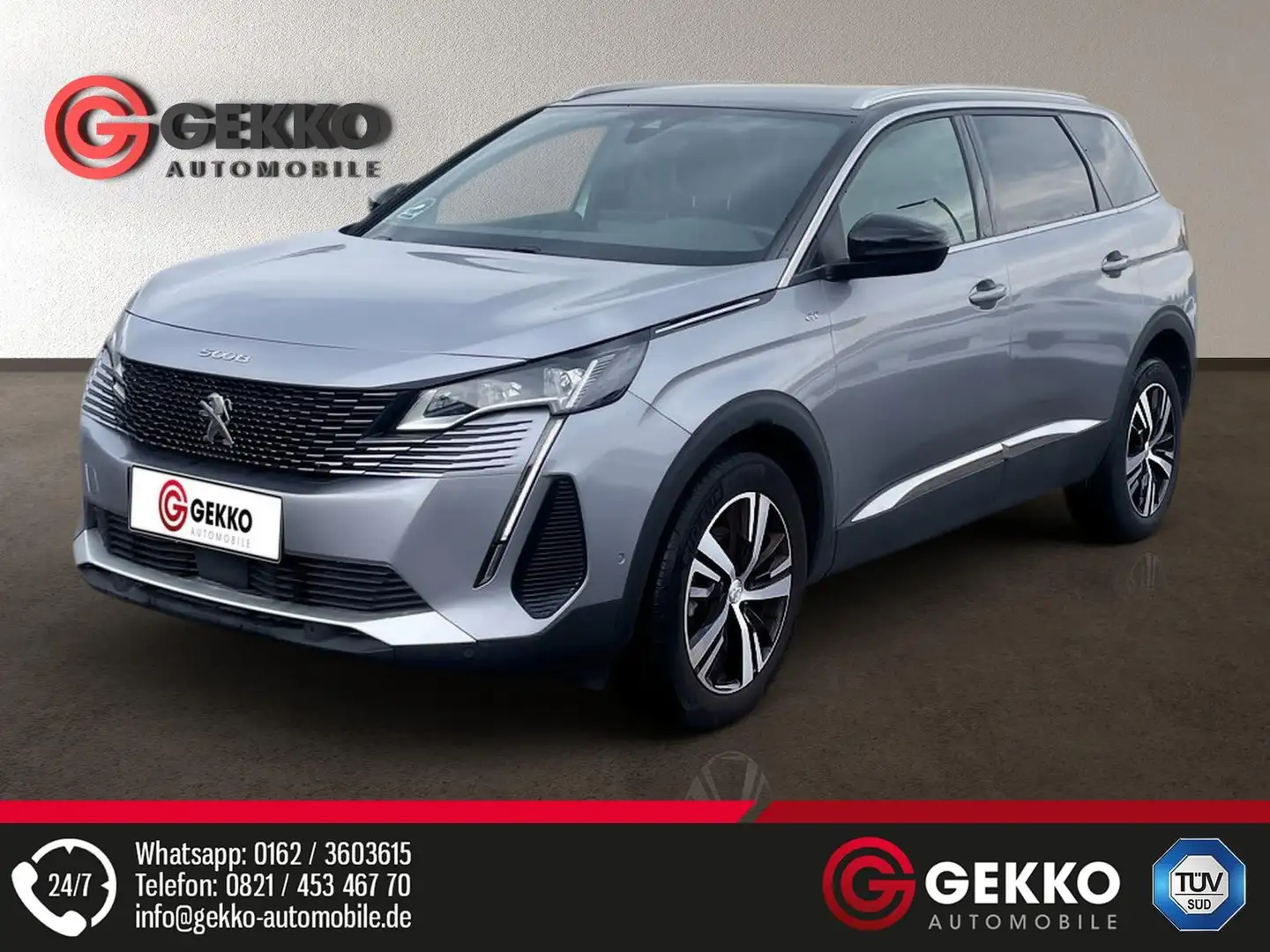 Peugeot 5008 GT  +7-Sitzer+Heckkl. elek.+LED+SZH+NAVI+APP Grau - 2