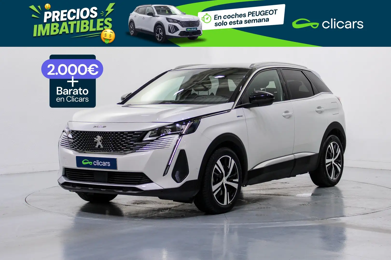 Peugeot 3008 HYB PHEV 225 GT e-EAT8 Blanco - 1