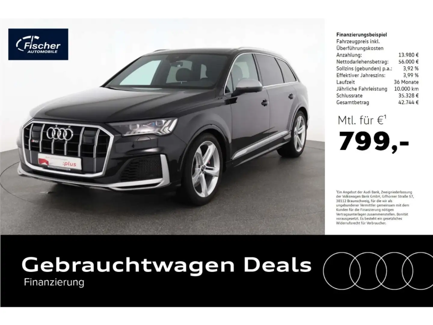 Audi SQ7 TFSI quattro Schwarz - 1