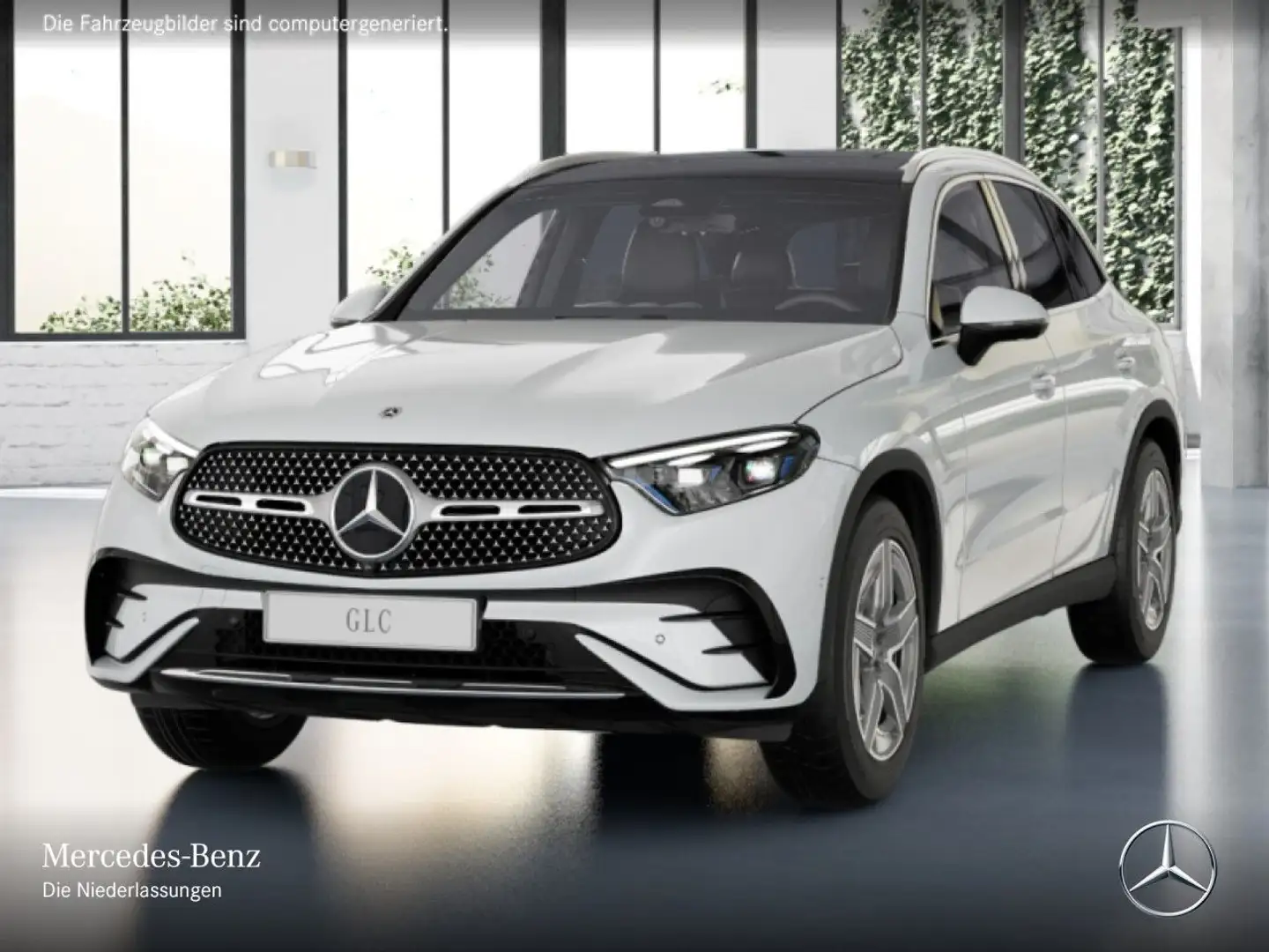 Mercedes-Benz GLC 450 d 4M AMG+PANO+360+AHK+TOTW+KEYLESS+9G Weiß - 2