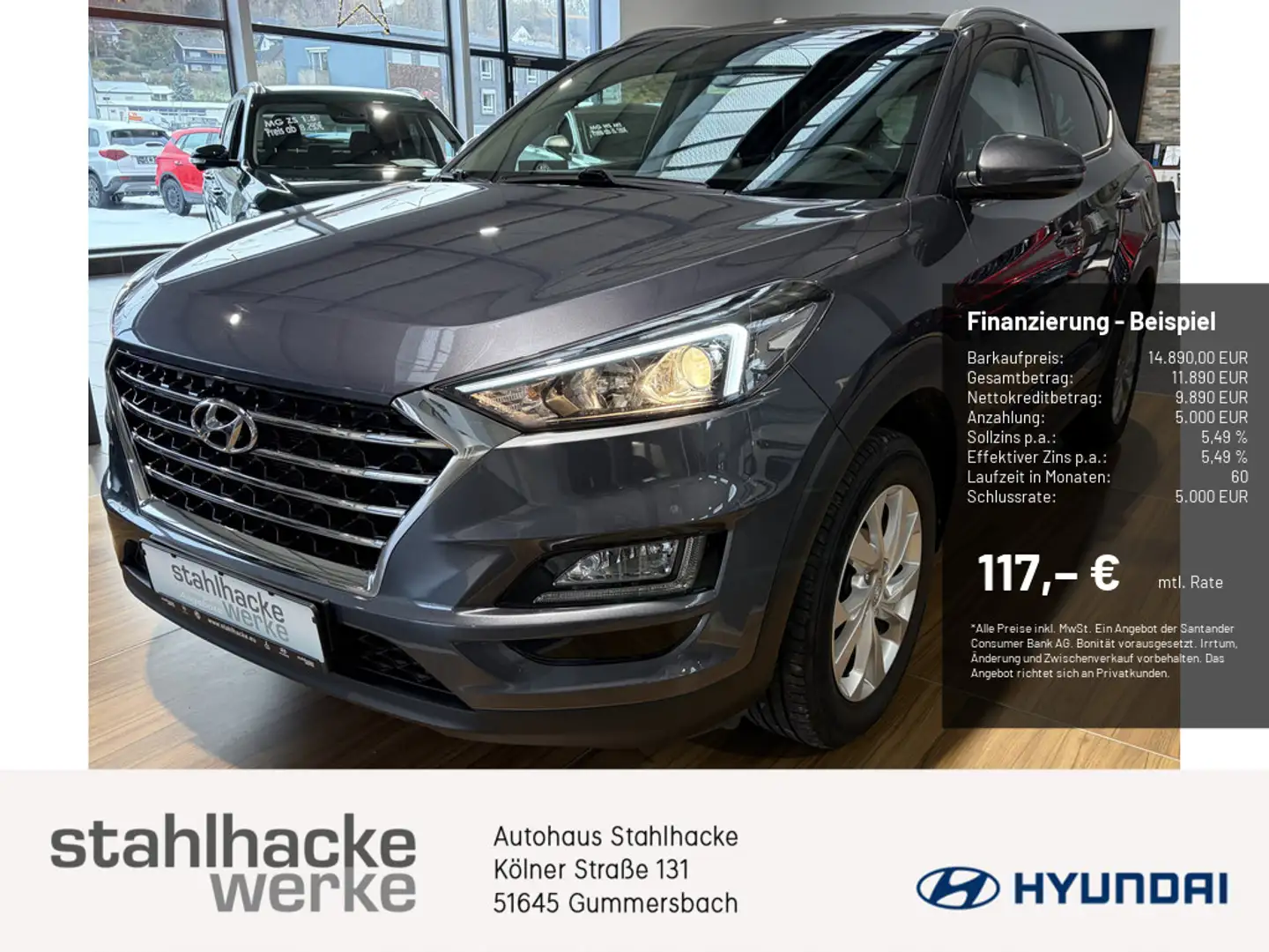 Hyundai TUCSON 1.6 Advantage 2WD Gris - 1