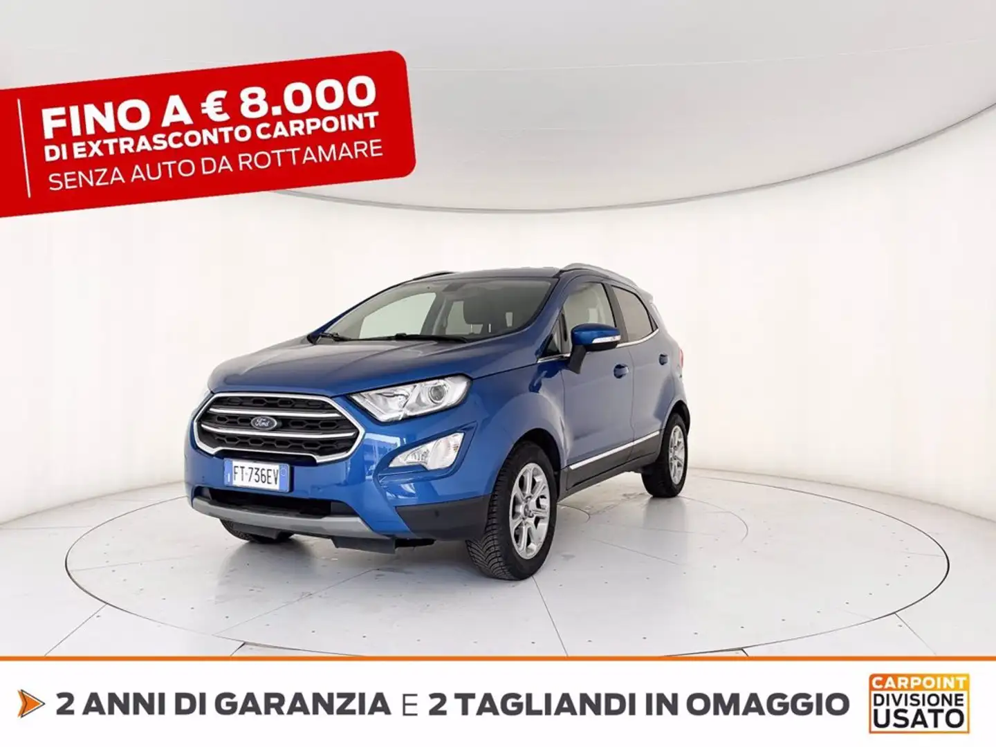 Ford EcoSport 1.5 ecoblue plus s&s 100cv my19 Blu/Azzurro - 1