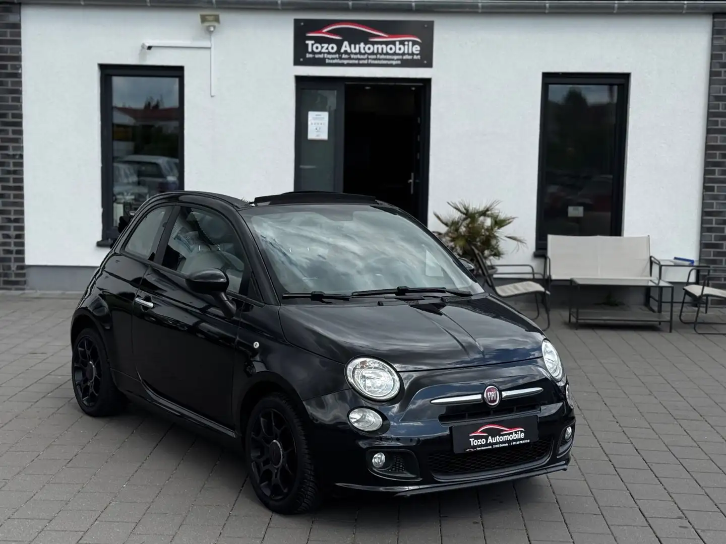 Fiat 500 Cabrio S*KLIMA*PDC*SHZ*TEIL*LEDER*TOP*SPORT* Schwarz - 2