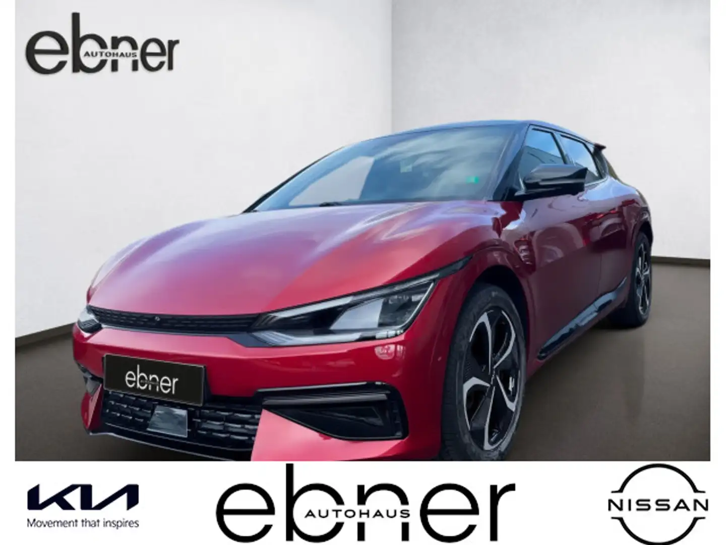 Kia EV6 Elektro 77,4 kWh GT Line 4WD | 360° Kamera | Rot - 1