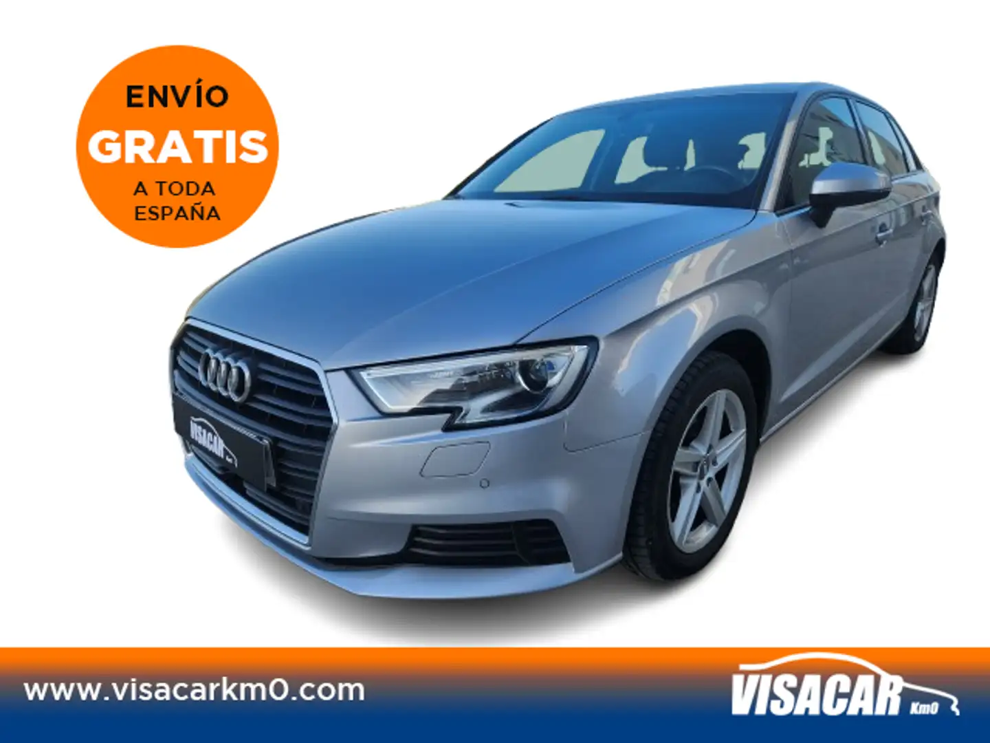 Audi A3 Berlina Automático de 5 Puertas Plateado - 1