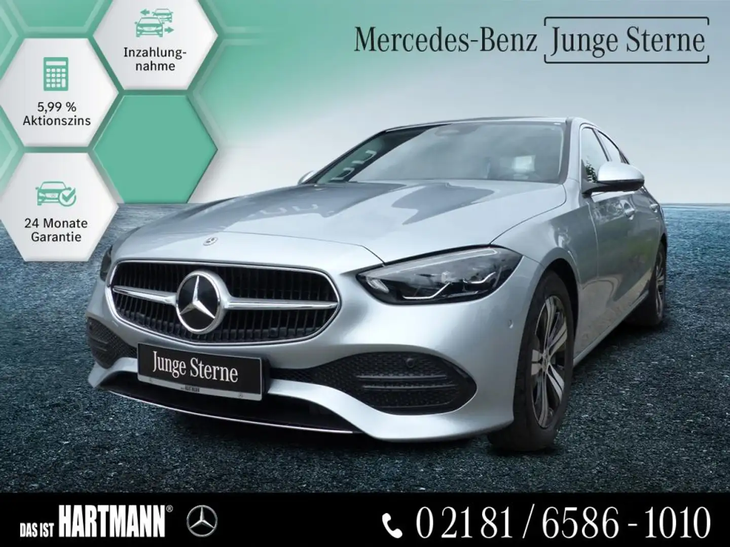 Mercedes-Benz C 200 AVANTGARDE+MBUX+NAVI+RF-KAMERA+CARPLAY+LED Stříbrná - 1