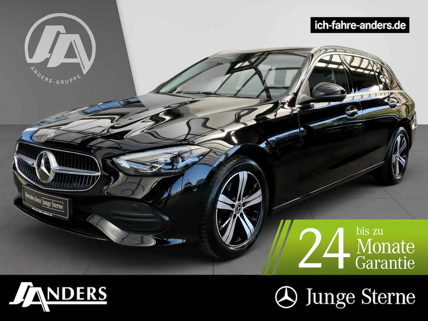 Mercedes-Benz C 180 T Avantgarde+MBUX+SHZ+LED+PDC+Kam+AHK+EASY Schwarz - 1