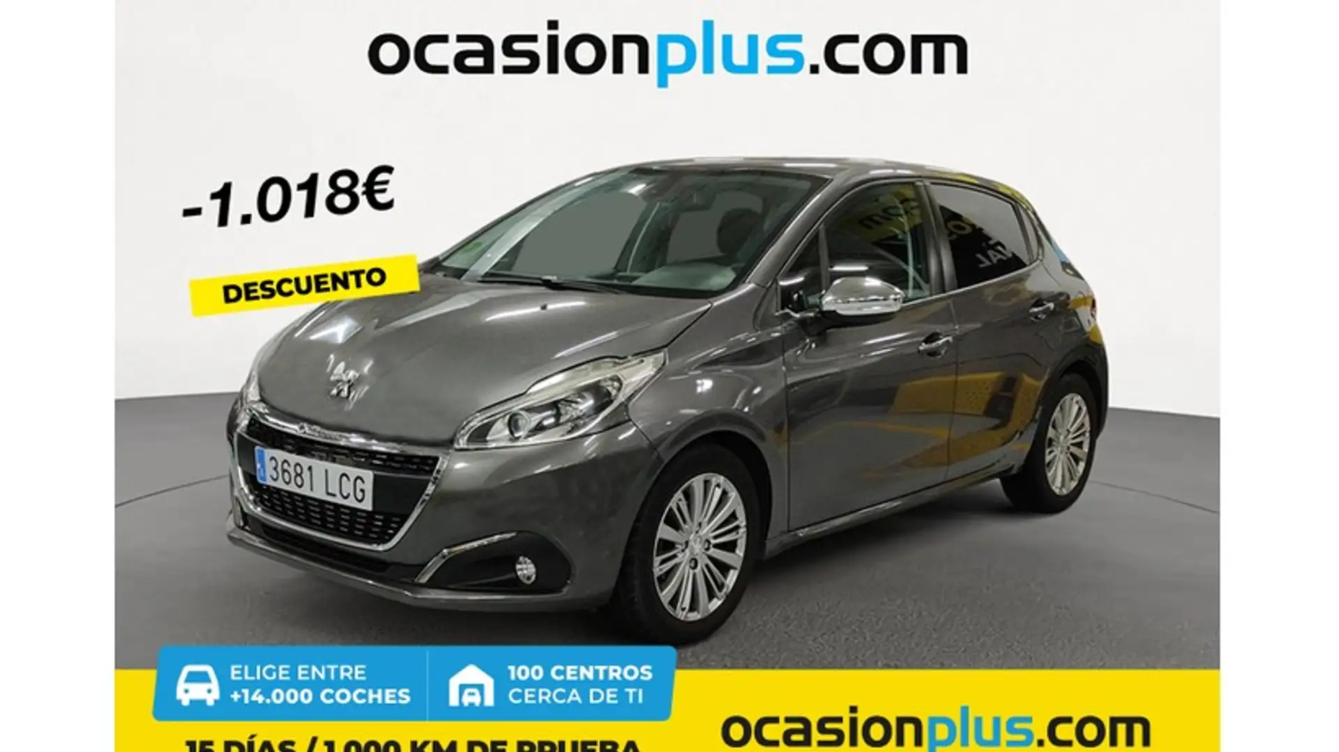 Peugeot 208 1.2 PureTech S&S Signature 82 Gris - 1