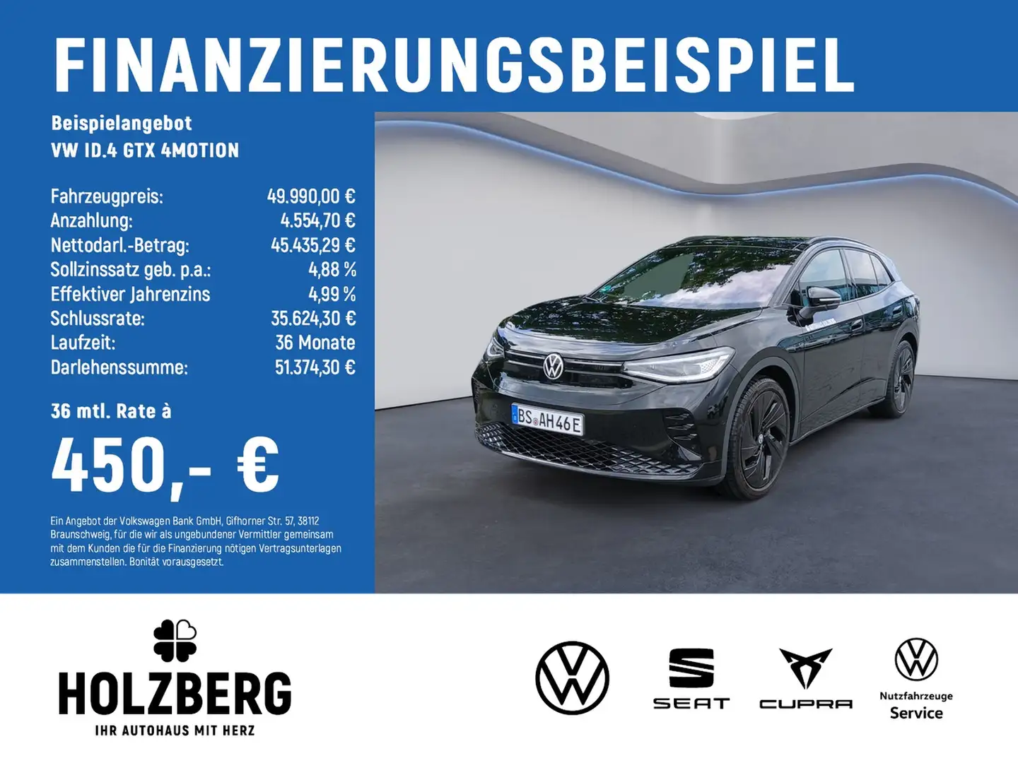 Volkswagen ID.4 GTX 4MOTION TOP Sport+PLUS+21"+IQ.DRIVE Noir - 2