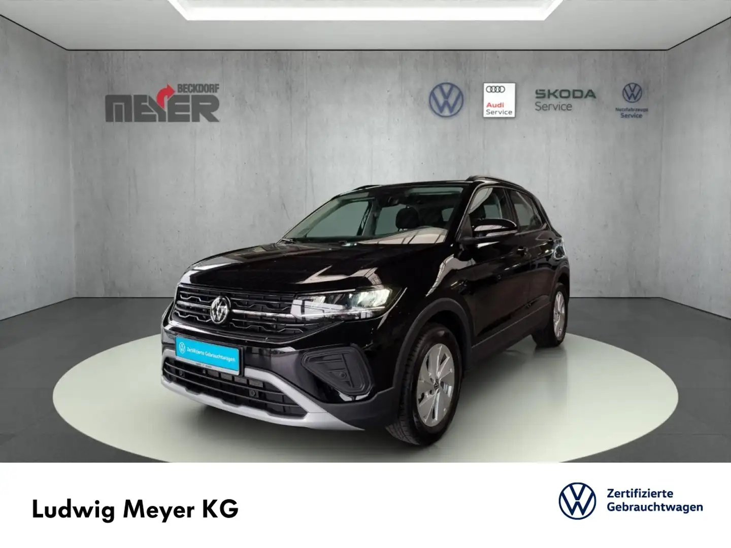 Volkswagen T-Cross Life 1.0 TSI Klima Navi Einparkhilfe Sitzheizung Schwarz - 1