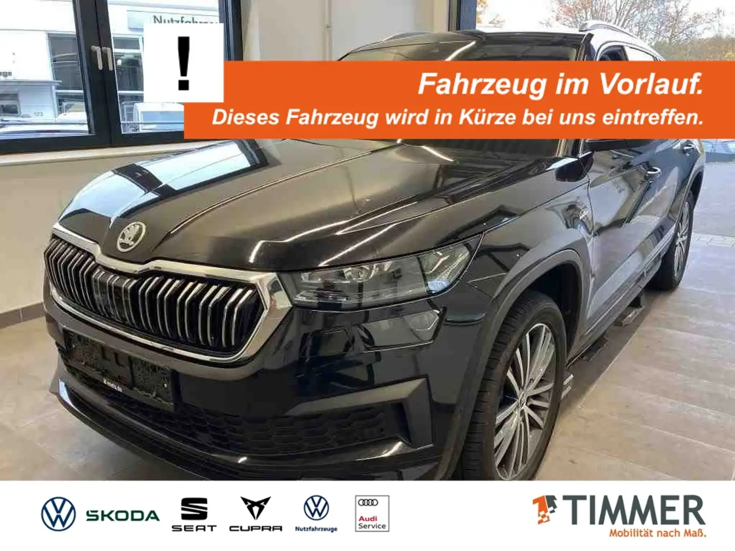 Skoda Kodiaq 2.0 TDI DSG 4x4 L&K +CANTON +360° +STHZG +DCC +AH Schwarz - 1