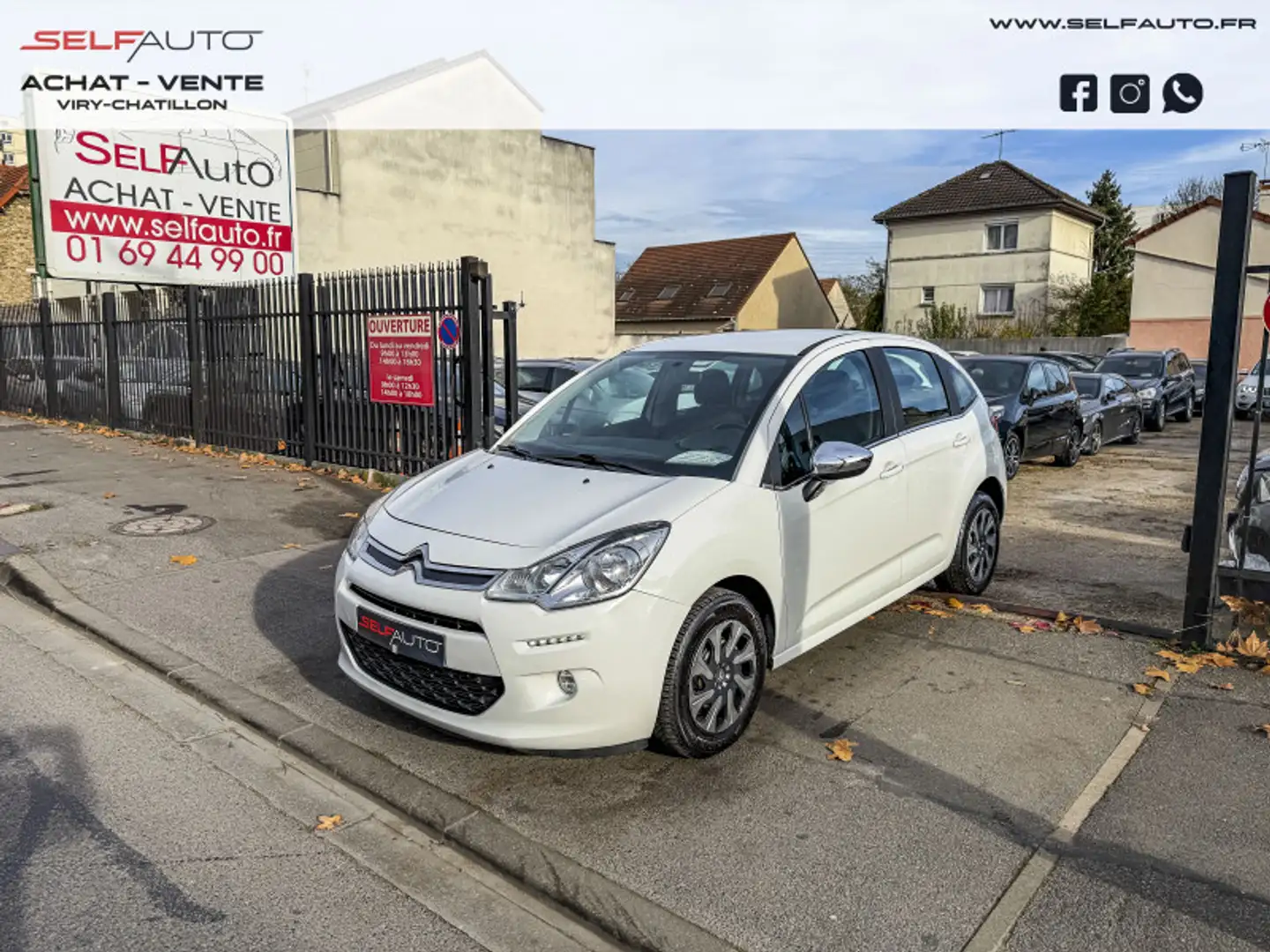 Citroen C3 BLUEHDI 75 CONFORT BUSINESS S\u0026S 79G Blanc - 1