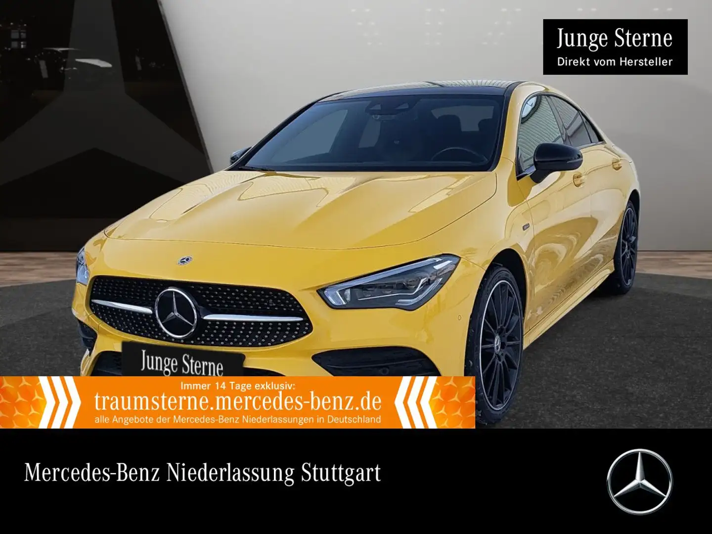 Mercedes-Benz CLA 250 e AMG+NIGHT+PANO+MULTIBEAM+KAMERA+19"+8G Gelb - 1