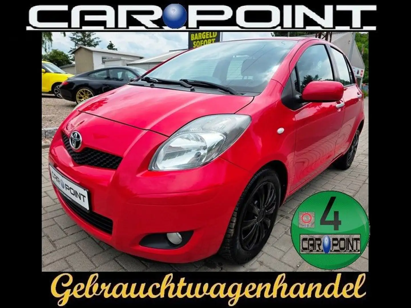 Toyota Yaris Life Automatik Schaltwippen Klimaautomatik Rot - 1