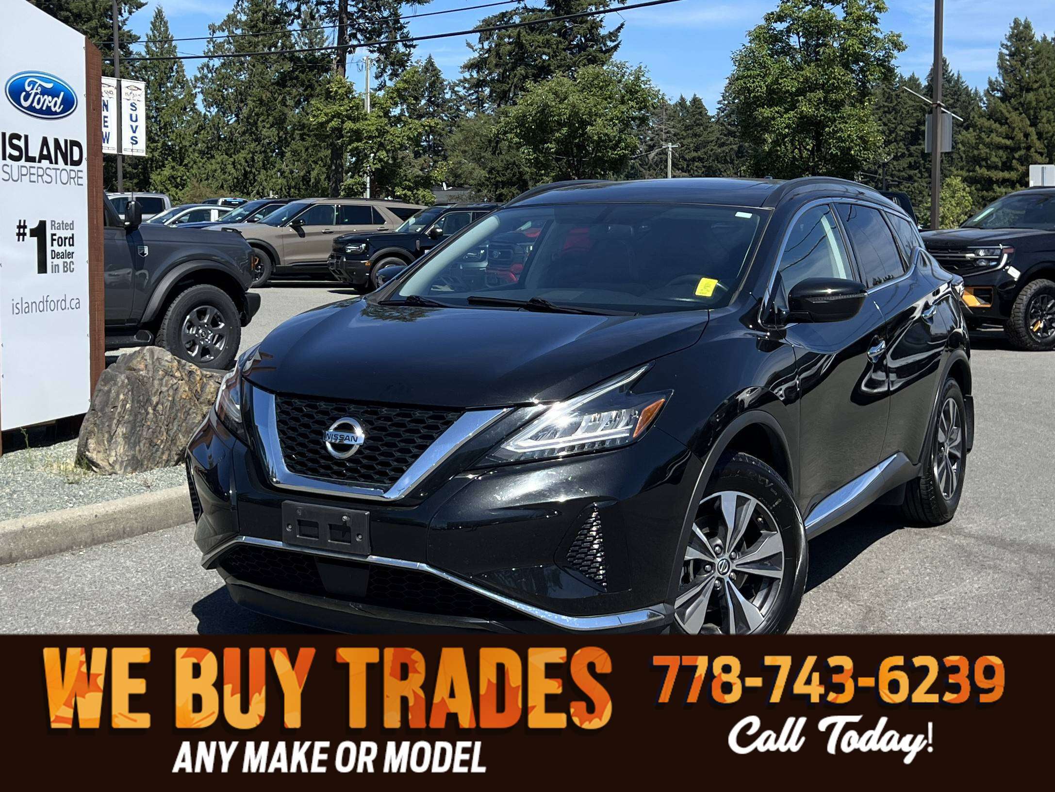 Black 2019 Nissan Murano SUV / Crossover All-Wheel Drive Automatic