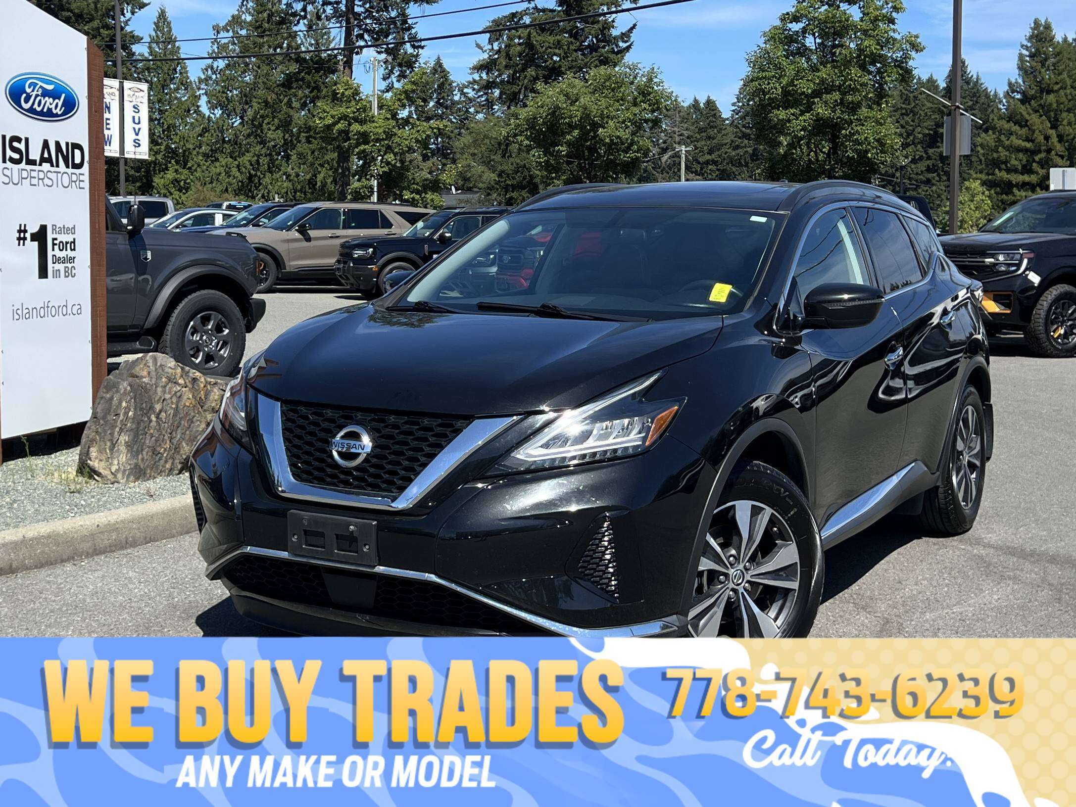 Black 2019 Nissan Murano SUV / Crossover All-Wheel Drive Automatic