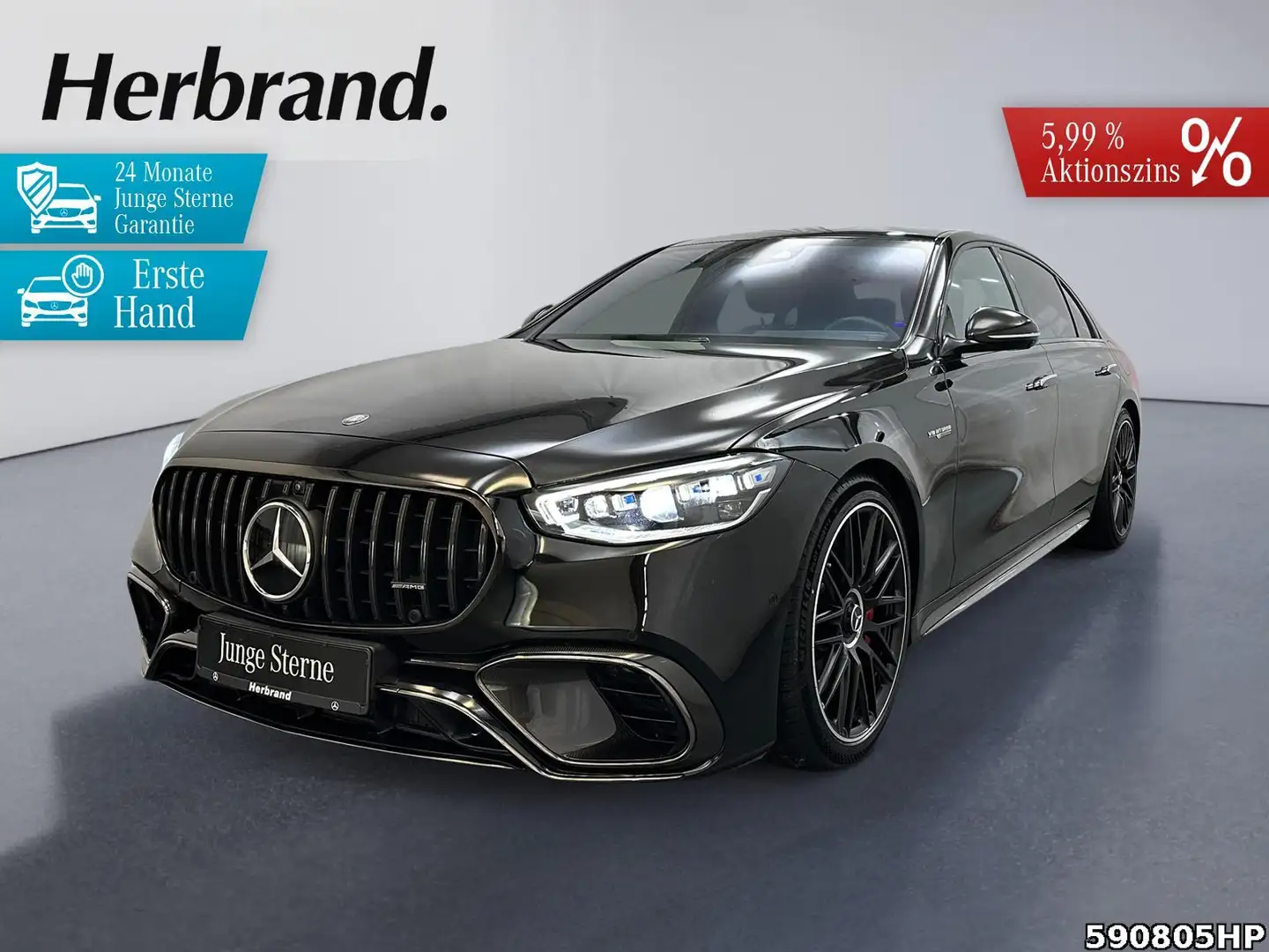 Mercedes-Benz S 63 AMG E Performance Limousine lang Carbon Ext Noir - 1