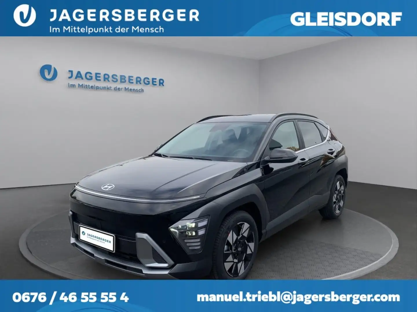 Hyundai KONA Black Magic 1,6 T-GDi 4WD Go Plus DCT Schwarz - 1