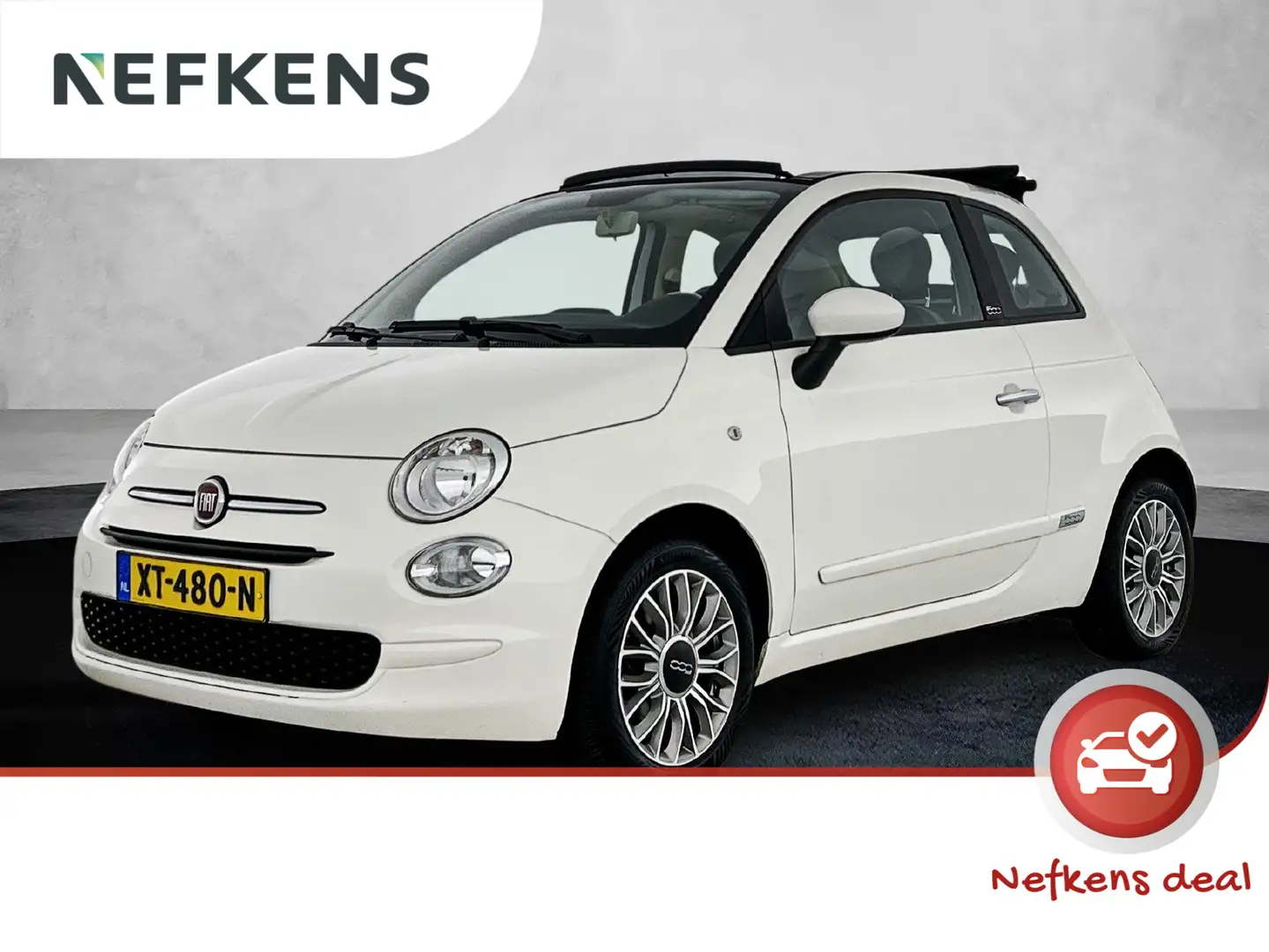 Fiat 500C Sport 80 pk | Navigatie | Panoramadak | Parkeersen Blanc - 1