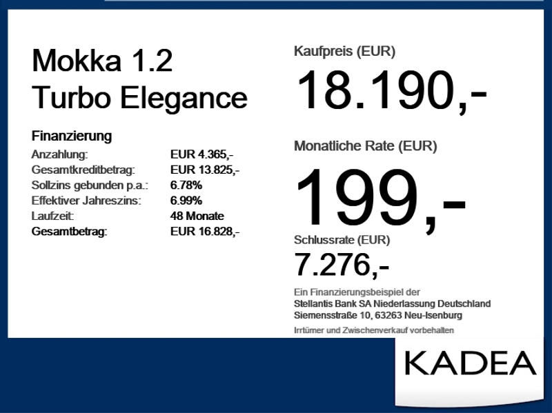 Opel Mokka 1.2 Turbo Elegance ACC+LED+Navi+SHZ+Kam. — photo 4