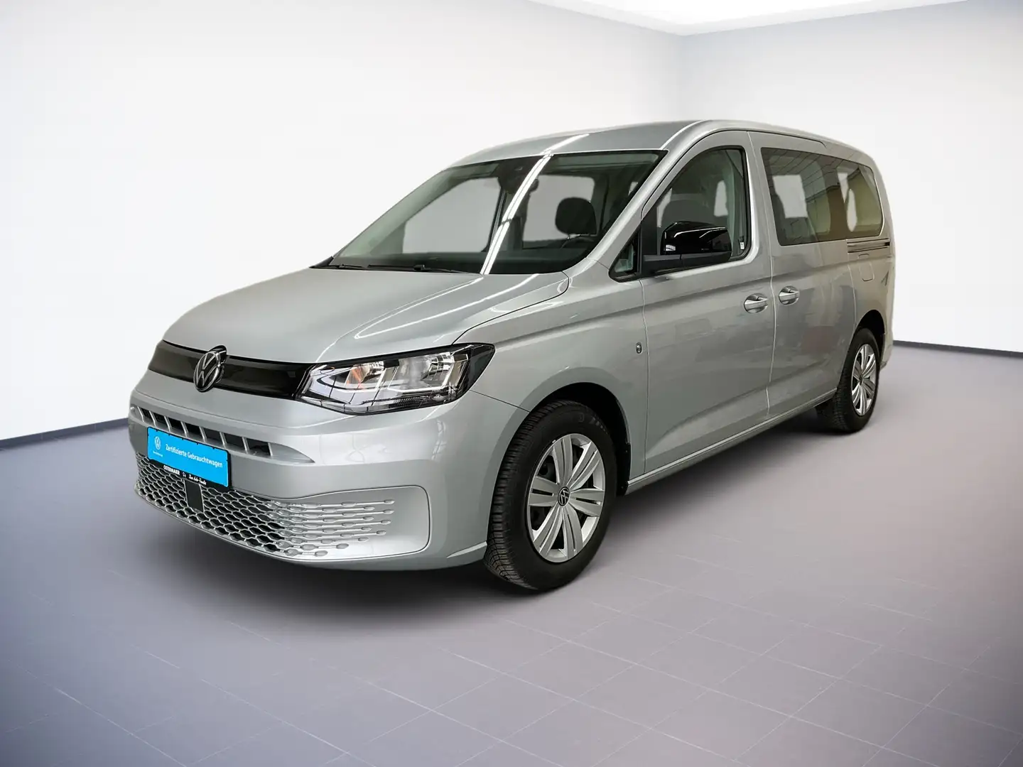 Volkswagen Caddy Maxi 2.0TDI 122PS DSG 7-SITZE VOLLLACK! SITZHZG.PD Срібний - 2