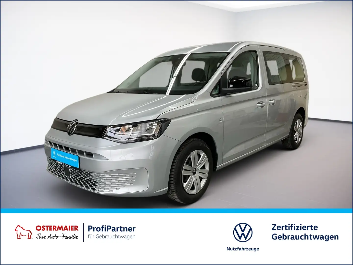 Volkswagen Caddy Maxi 2.0TDI 122PS DSG 7-SITZE VOLLLACK! SITZHZG.PD Срібний - 1