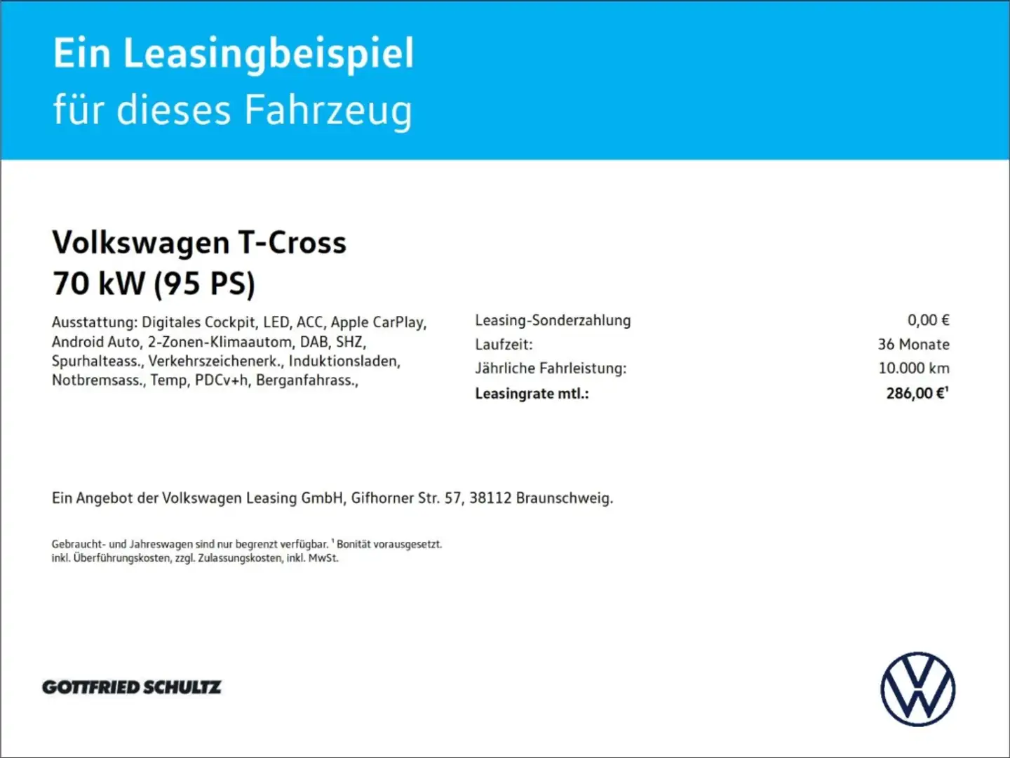 Volkswagen T-Cross 1.0 TSI ACC IQ.DRIVE Discover Media Leichtmetallrä Weiß - 2