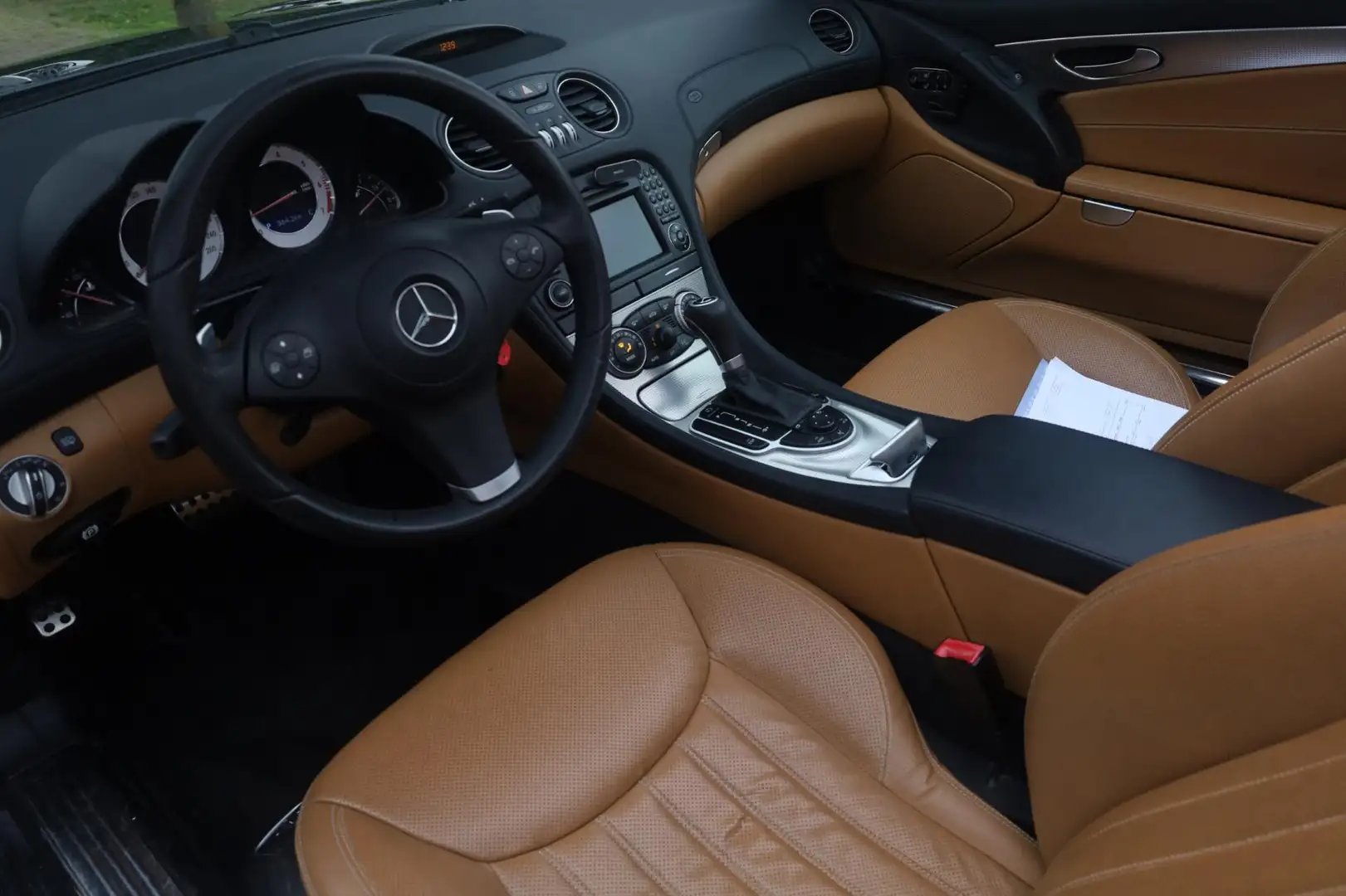 Mercedes-Benz SL 280 Aut. | Slecht 87.000KM | NL. Auto | Luxe leder | S Чорний - 2