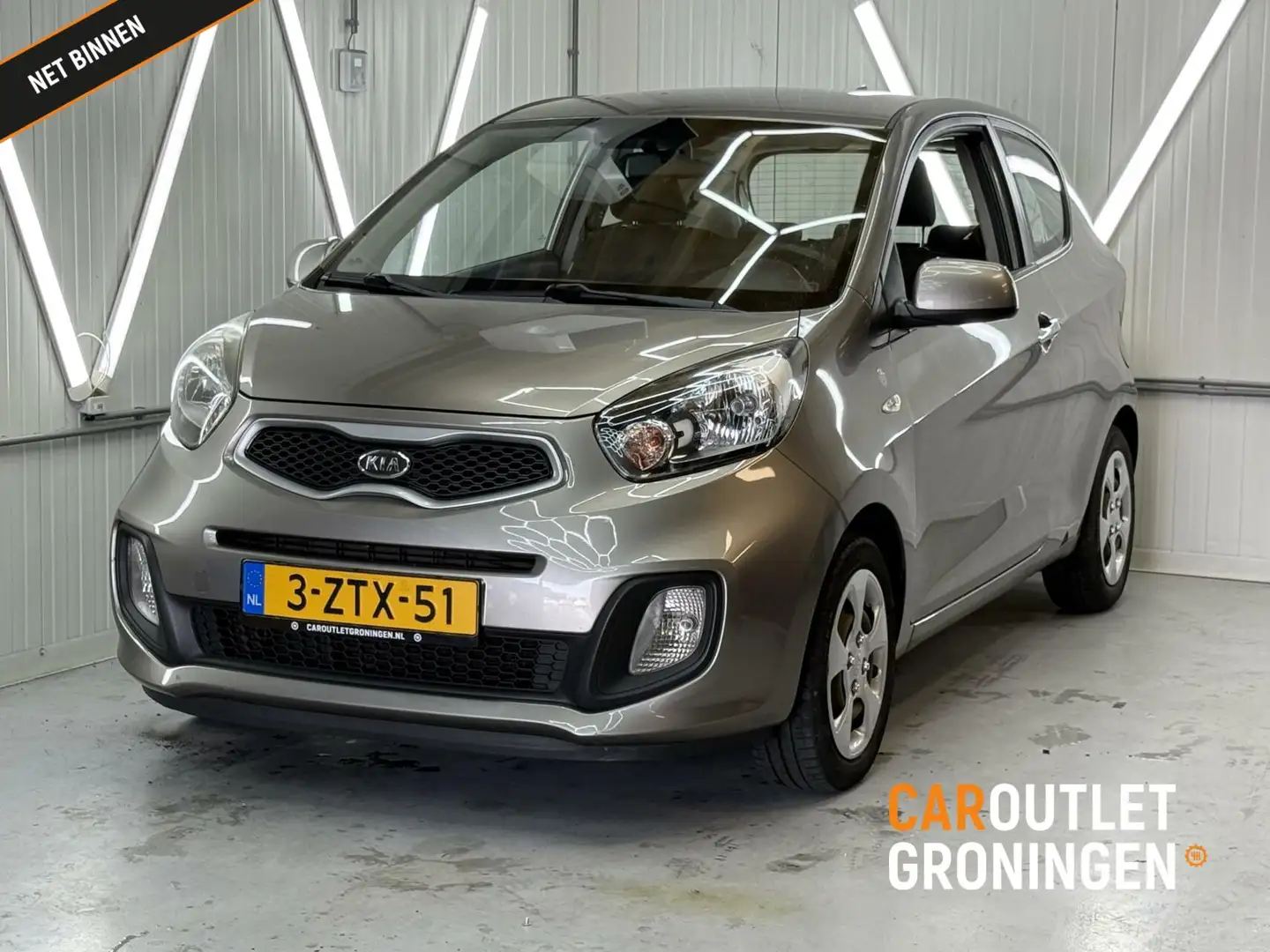 Kia Picanto 1.0 CVVT | AIRCO | ZUINIG & BETROUWBAAR | NWE APK Grigio - 1