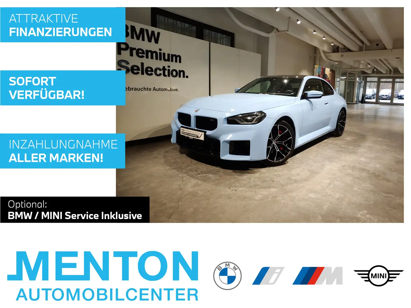 BMW M2 Coupé Harman/LCProf/M Sportsitz/ad.LED/ACC Синій - 1