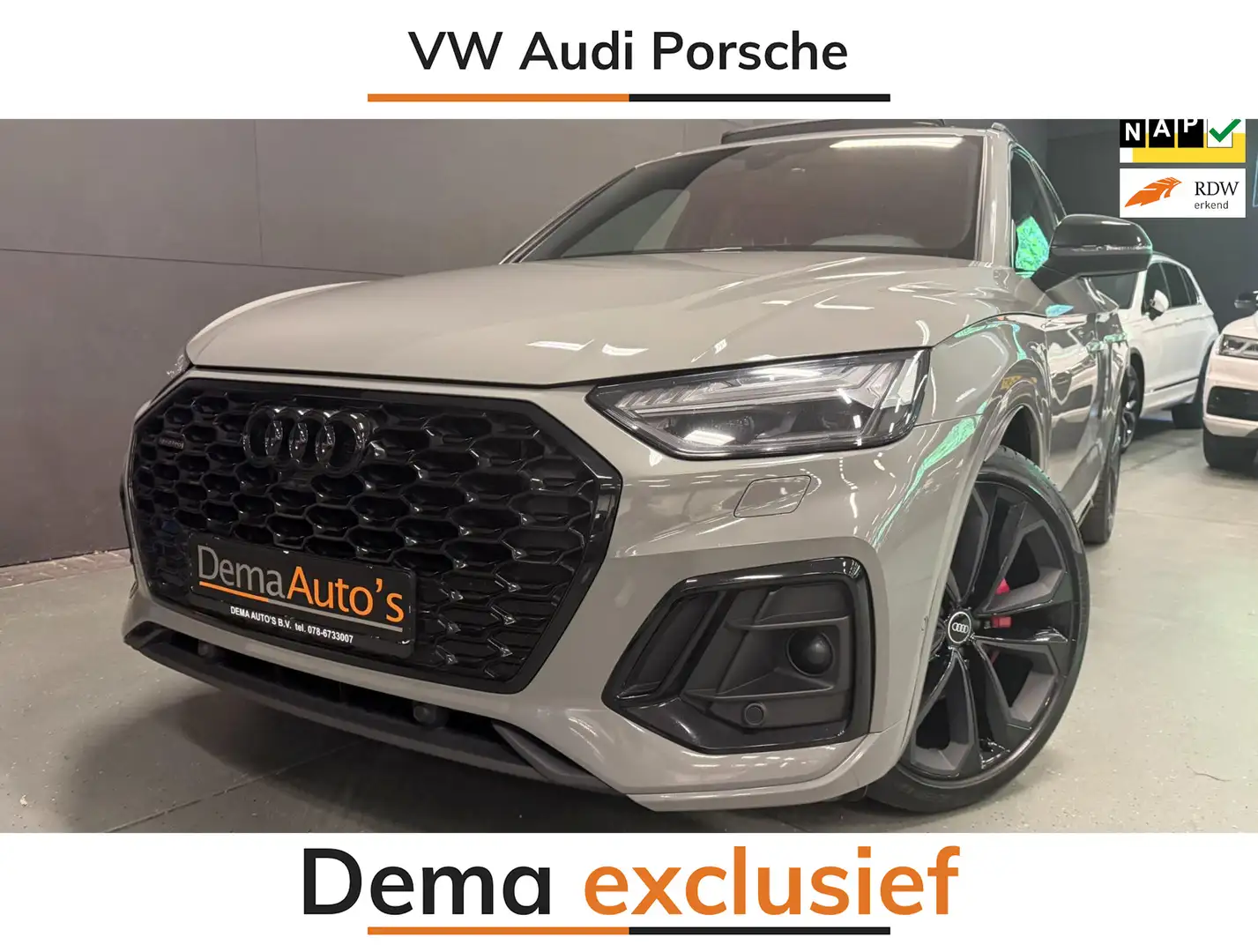 Audi Q5 Sportback 50 TFSI e COMPETITION BLACK-LINE PANO/LE Gris - 1