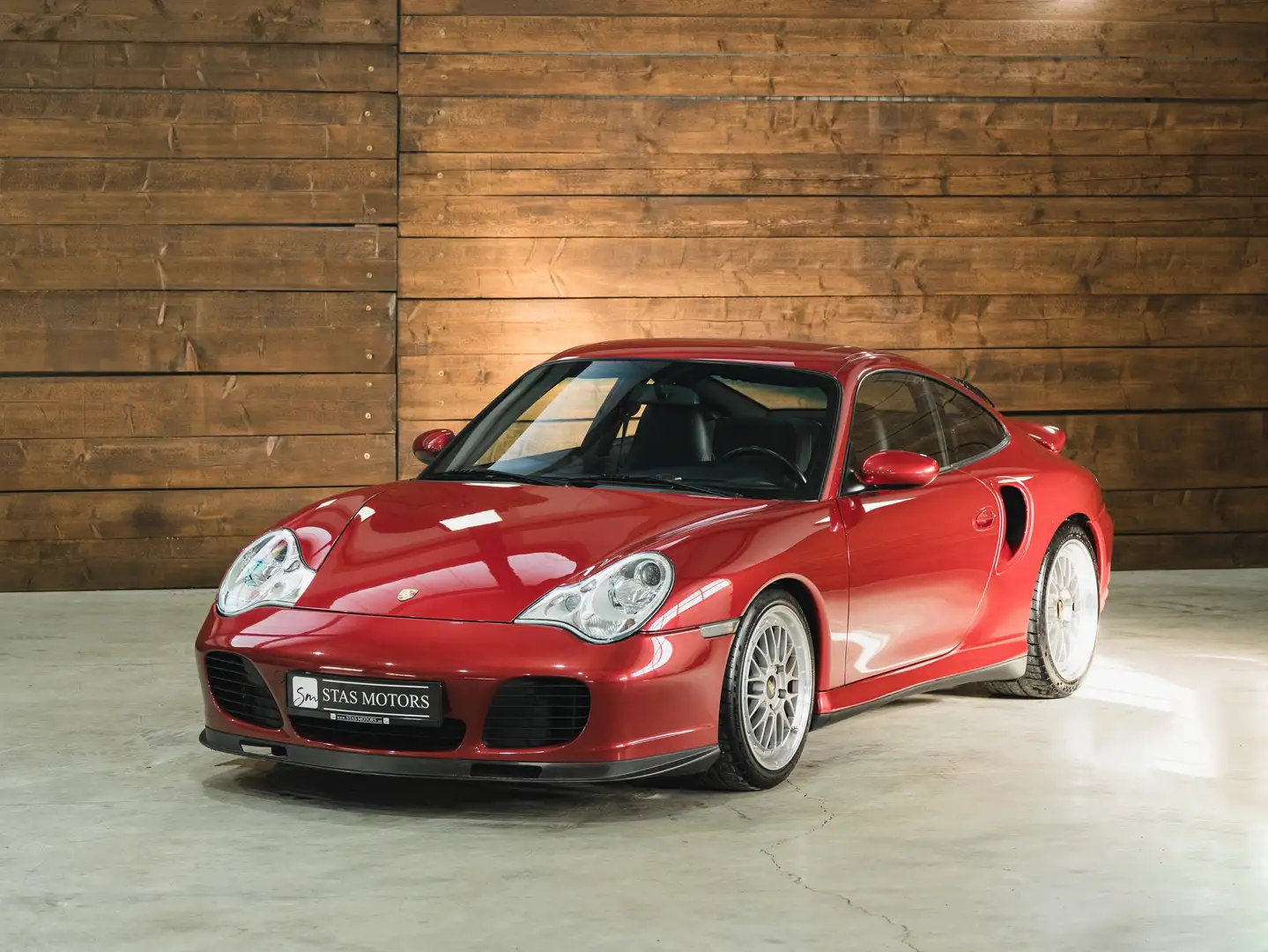 Porsche 996 TURBO COUPE*HANDSCHALTER*BRD*SCHECKHEFT*BBS*SAGA* Rouge - 2