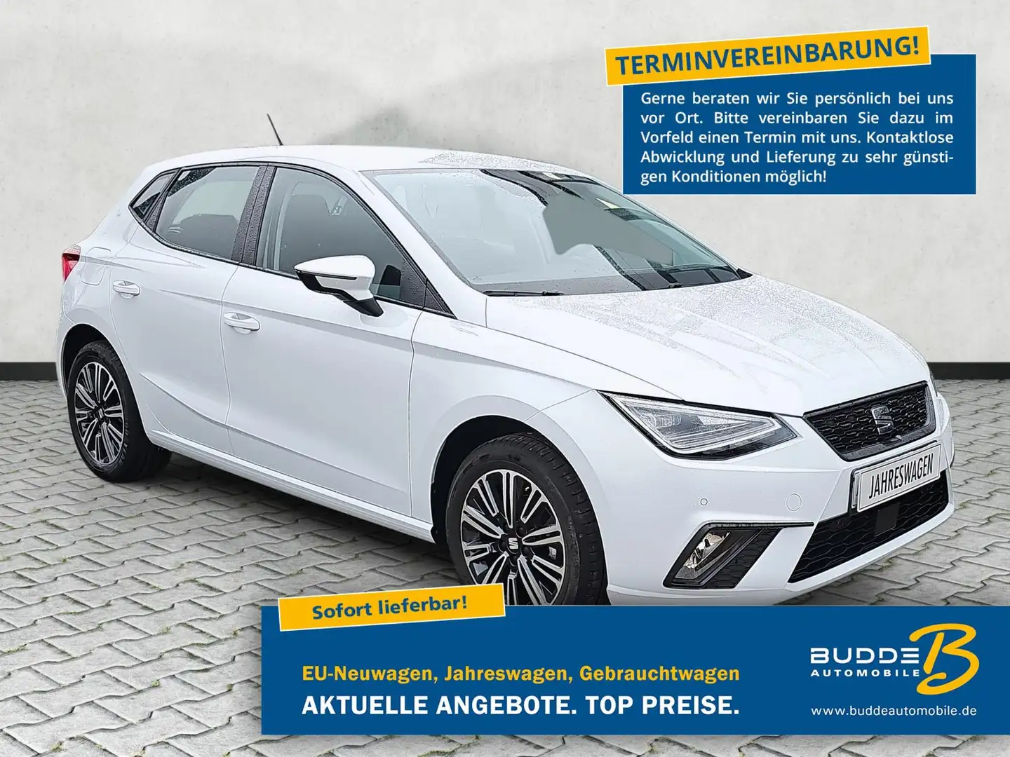 SEAT Ibiza 1.0 TSI Style / Tempomat / Voll-LED / PDC Blanc - 1