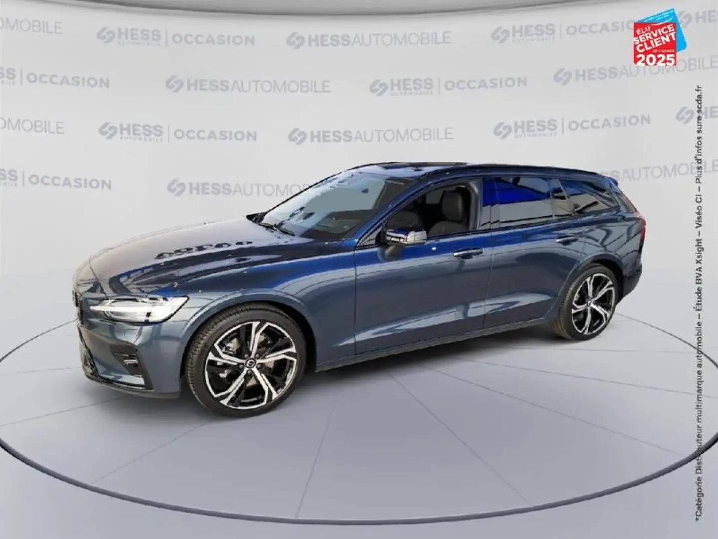 Volvo V60 B4 197ch Ultra Style Dark DCT 7 Bleu - 2