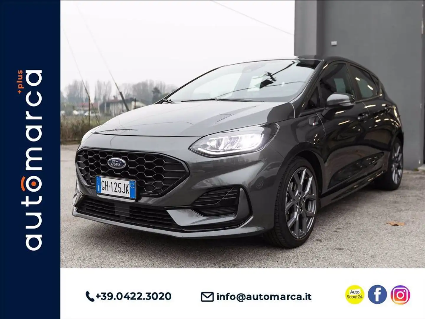 Ford Fiesta 5p 1.0 ecoboost h ST-Line 125cv Grigio - 1